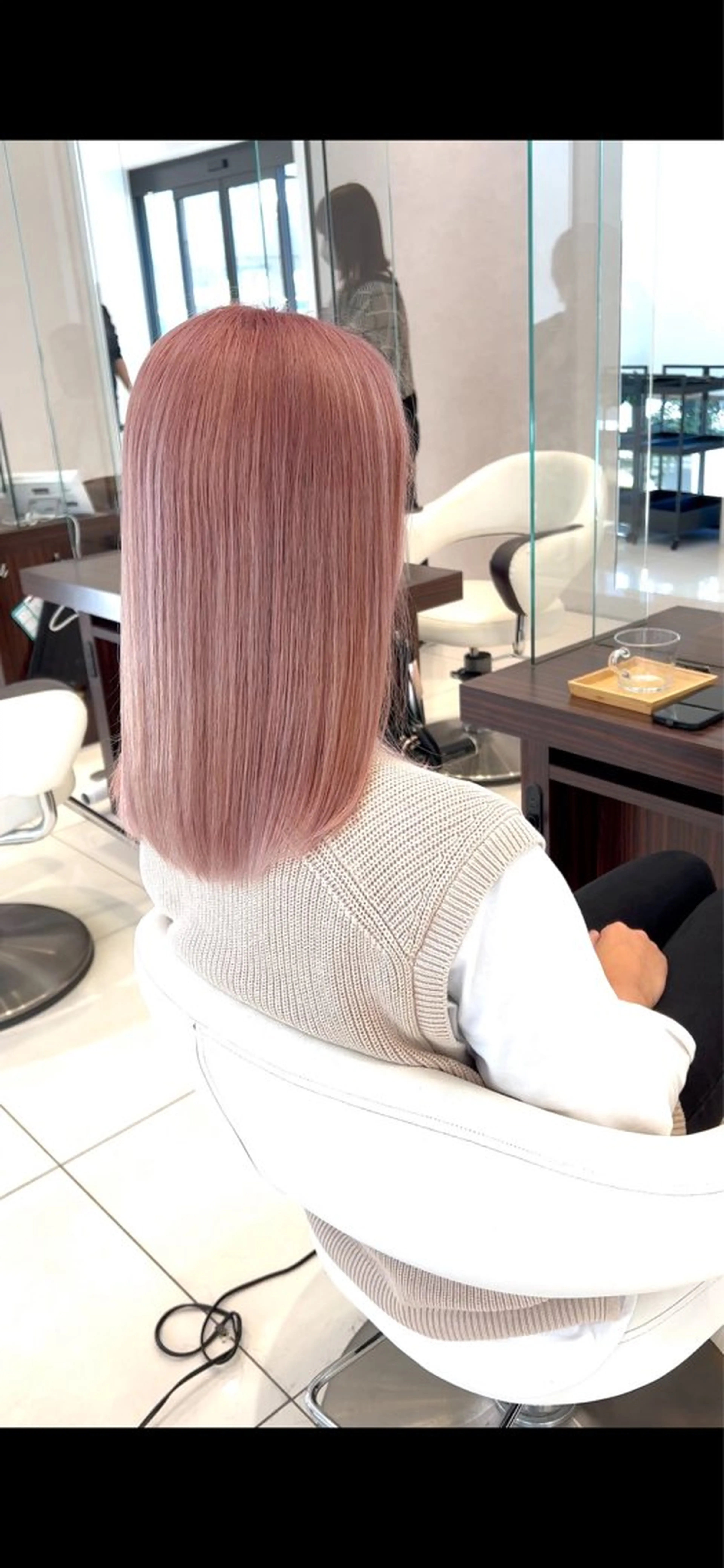 カラー ベージュカラー ピンクカラー ピンクベージュ ヘアカラー earth甲府昭和店 東　允のヘアスタイル