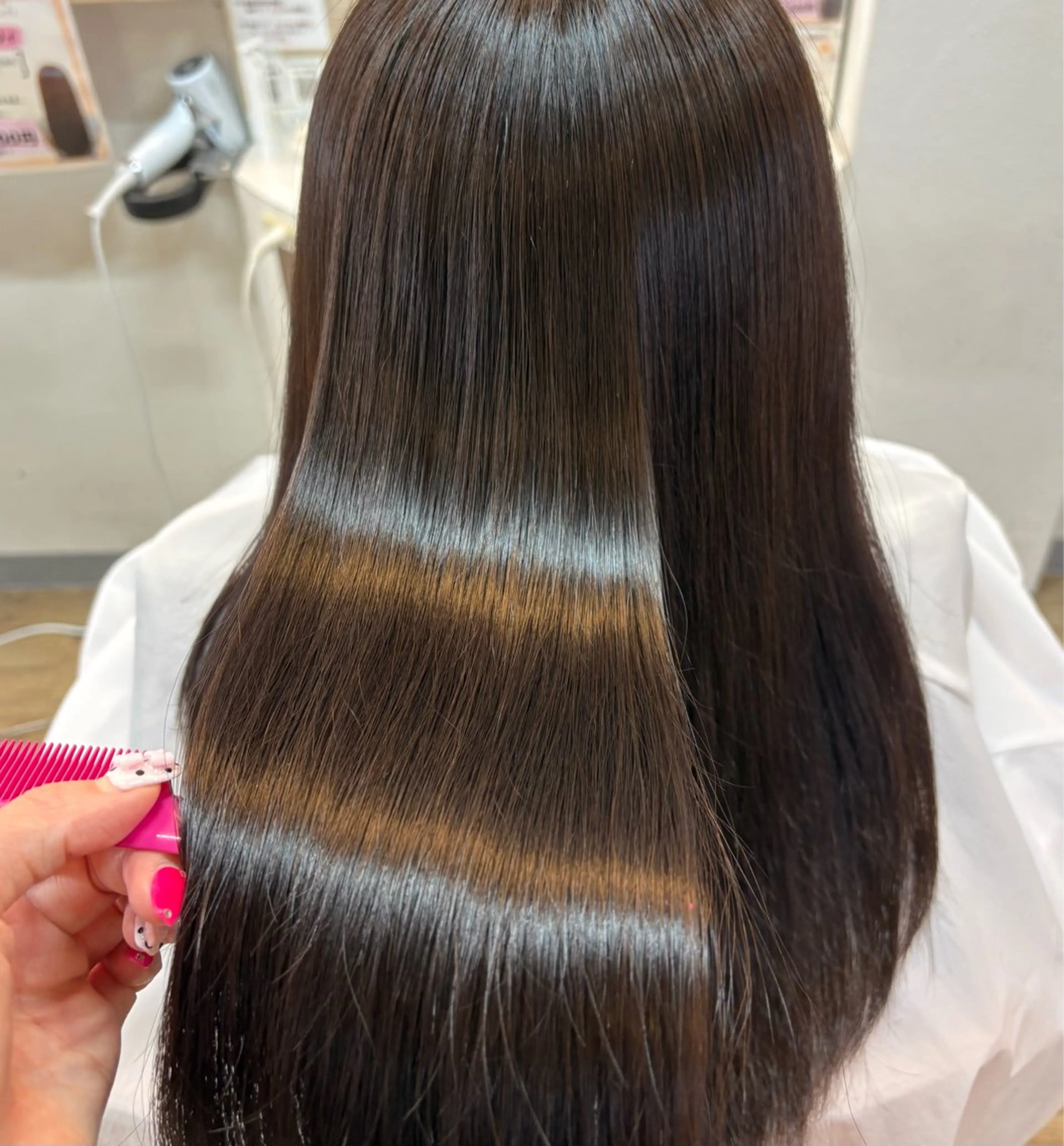 ロング カット ヘアカラー トリートメント 🩶透明感カラー/ 縮毛矯正LUNA🩶のヘアスタイル