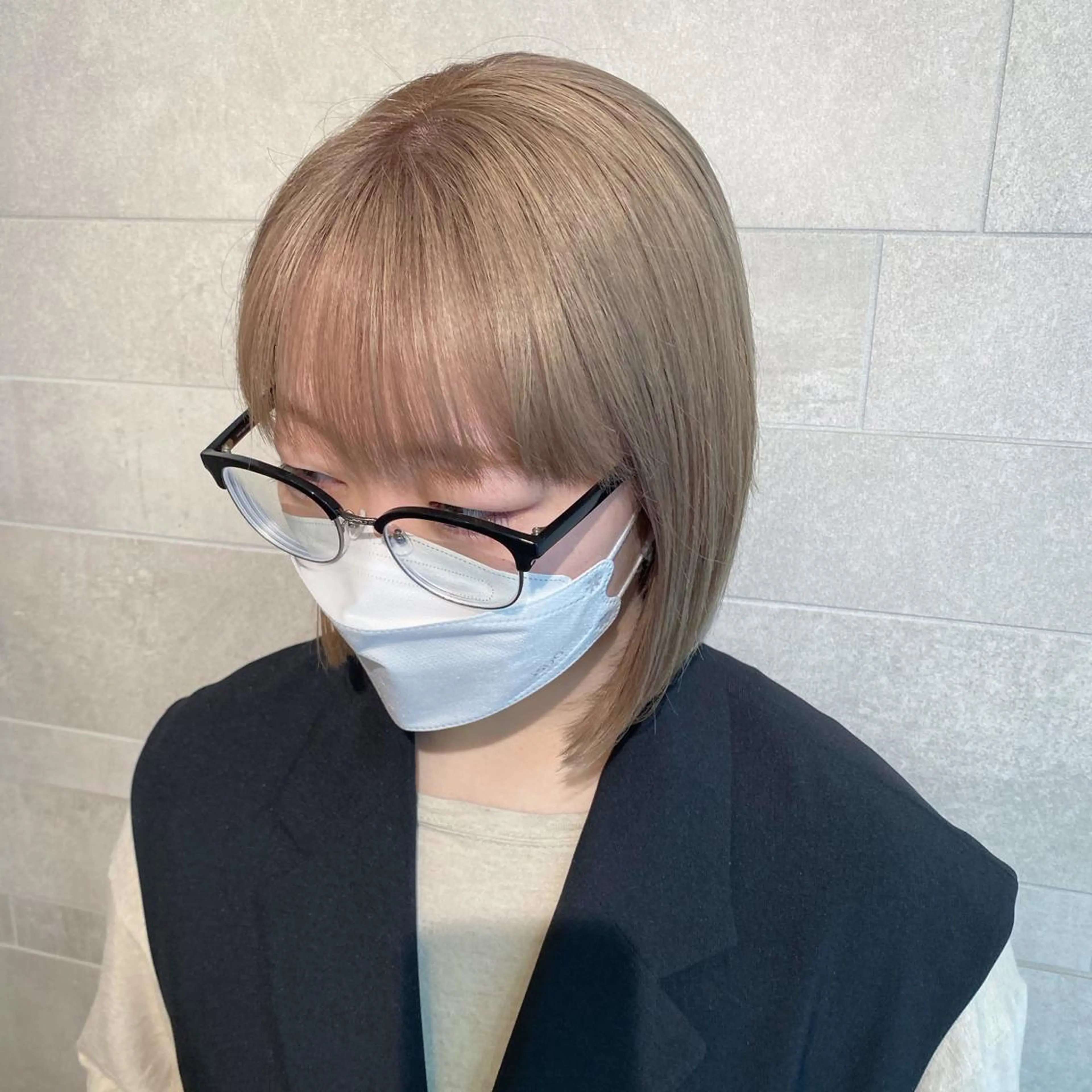 ミディアム ショートヘアとカラー の専門家/もりしーのヘアスタイル