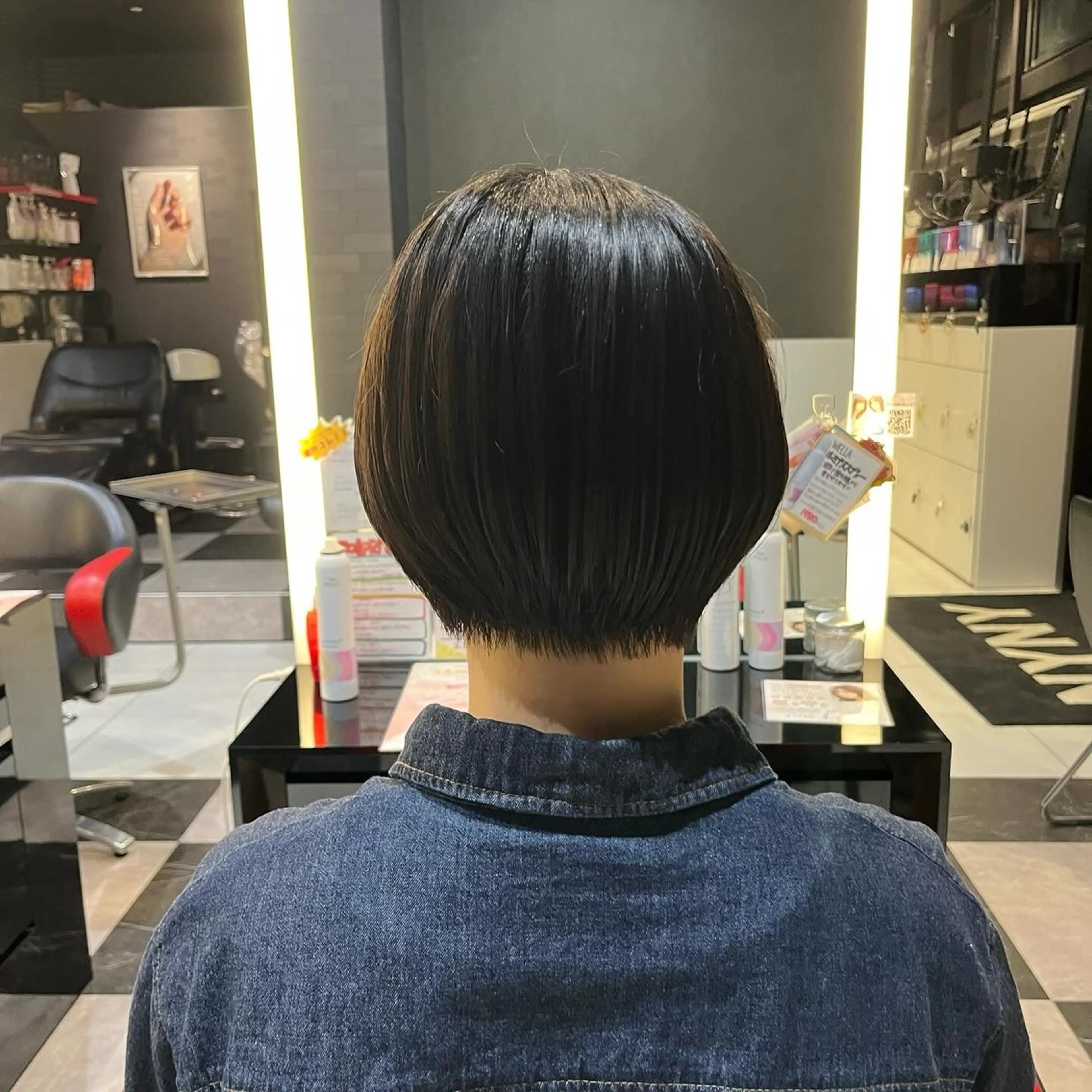 ショート ボブパーマ/レイヤー カット/KINAMIのヘアスタイル