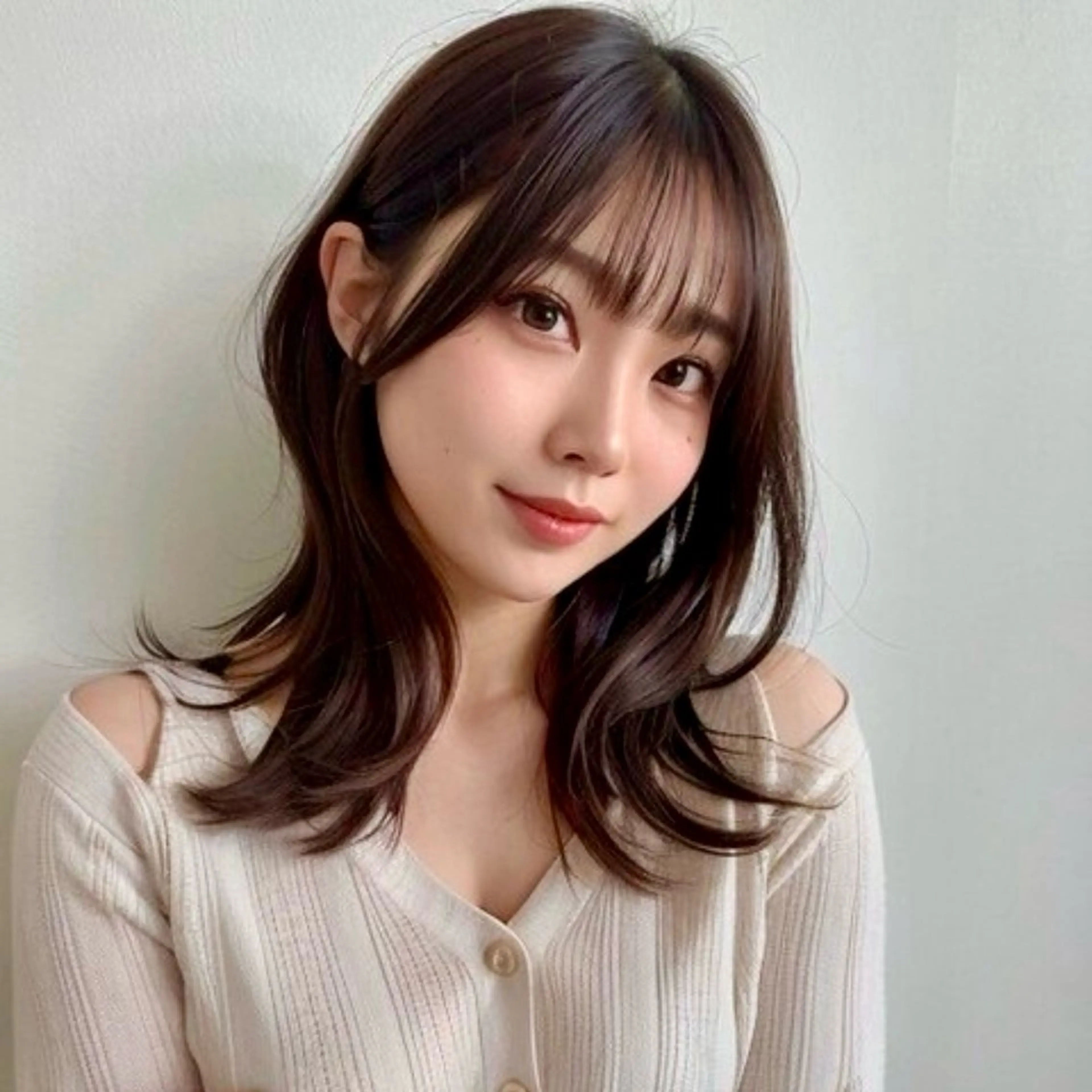 ミディアム カラー MAO🖤レイヤー /髪質改善カラーのヘアスタイル