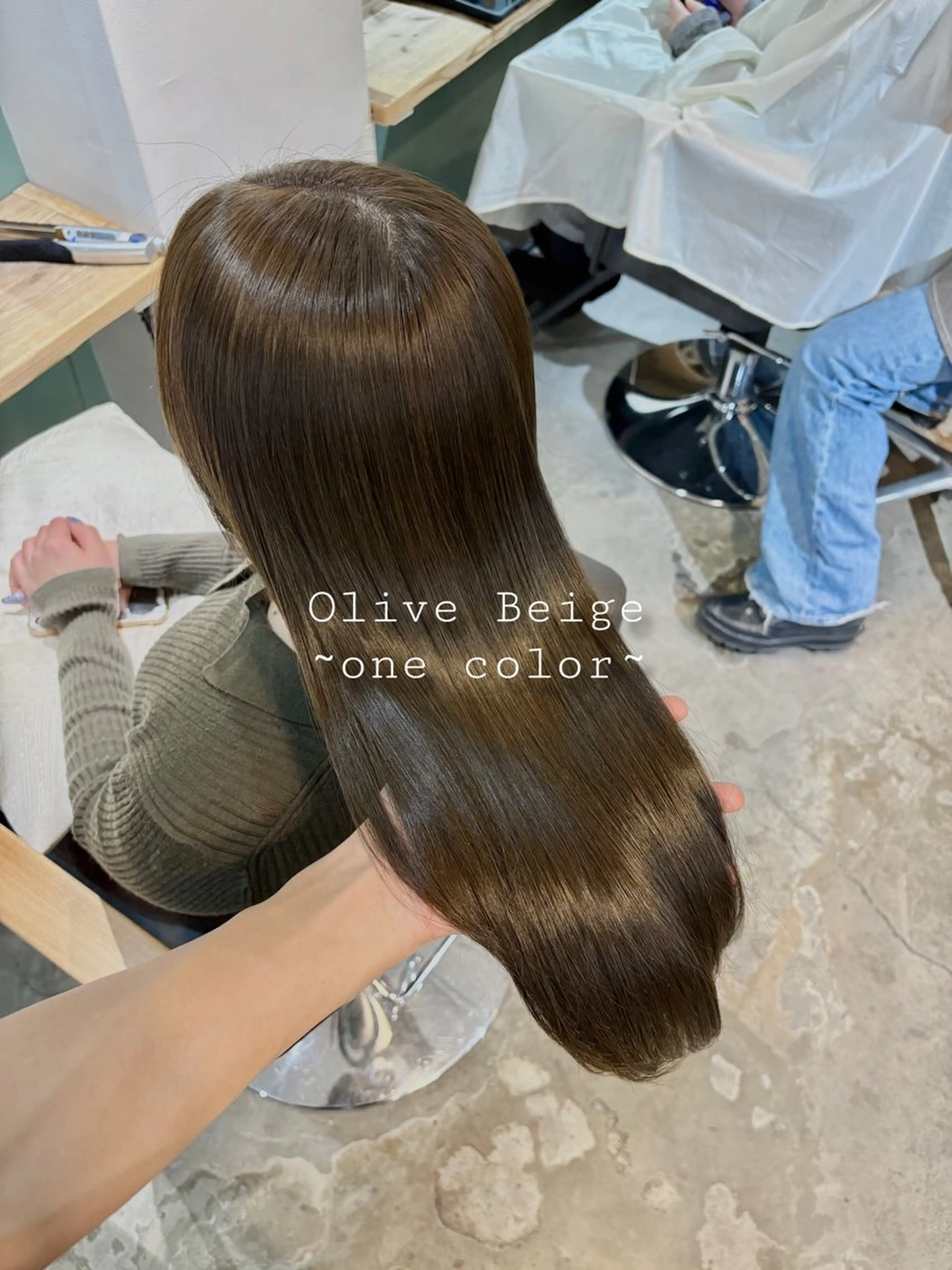 カラー ブリーチなしカラー/ 髪質改善/田中優のヘアスタイル