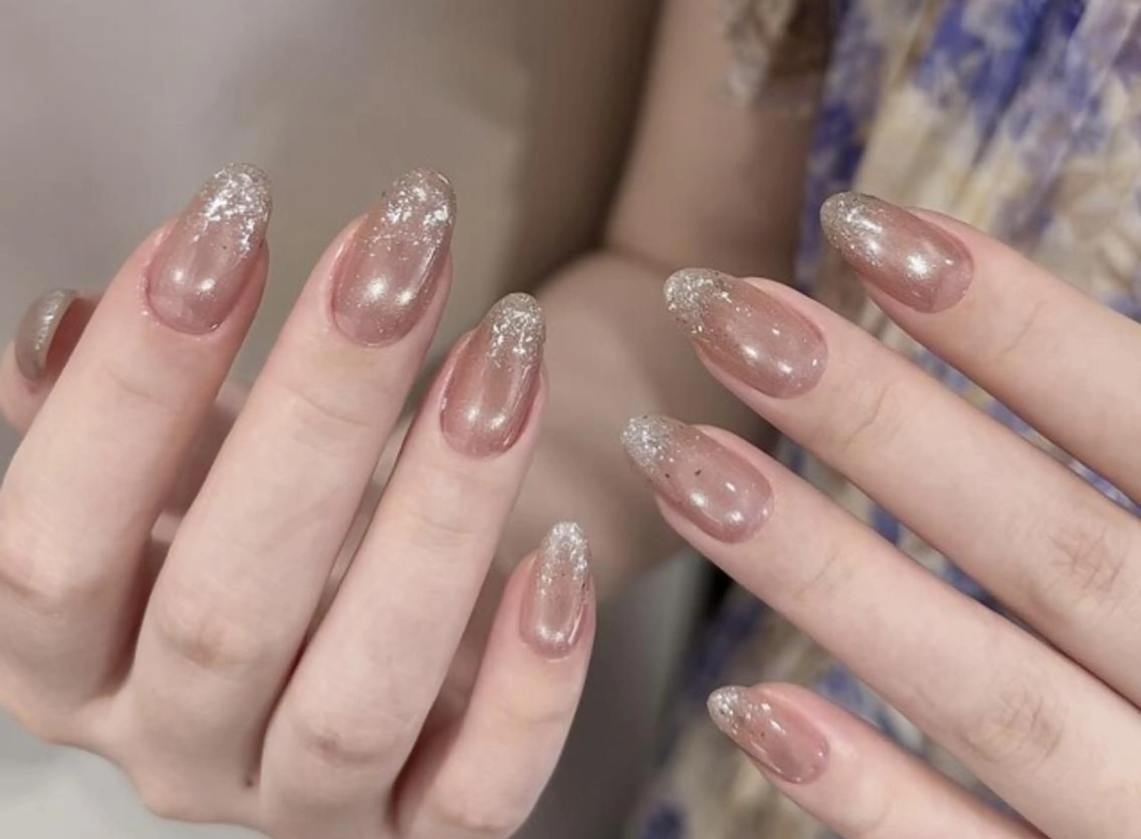 【自爪】ちゅるん水光マグネット&キラキラフラッシュグラデー¥ 7480の写真