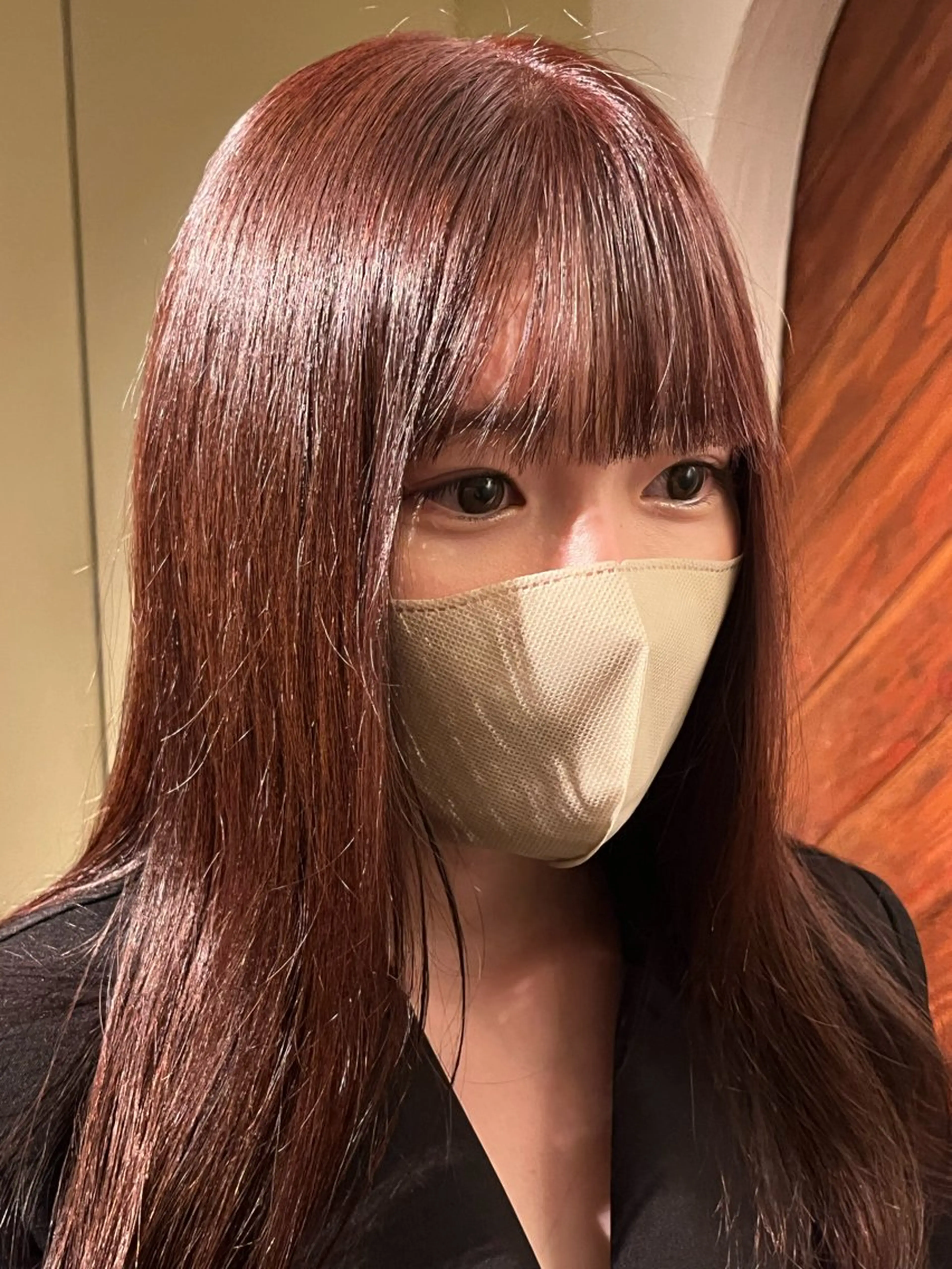 ロング カラー 須藤　優真 切りっぱなしボブのヘアスタイル