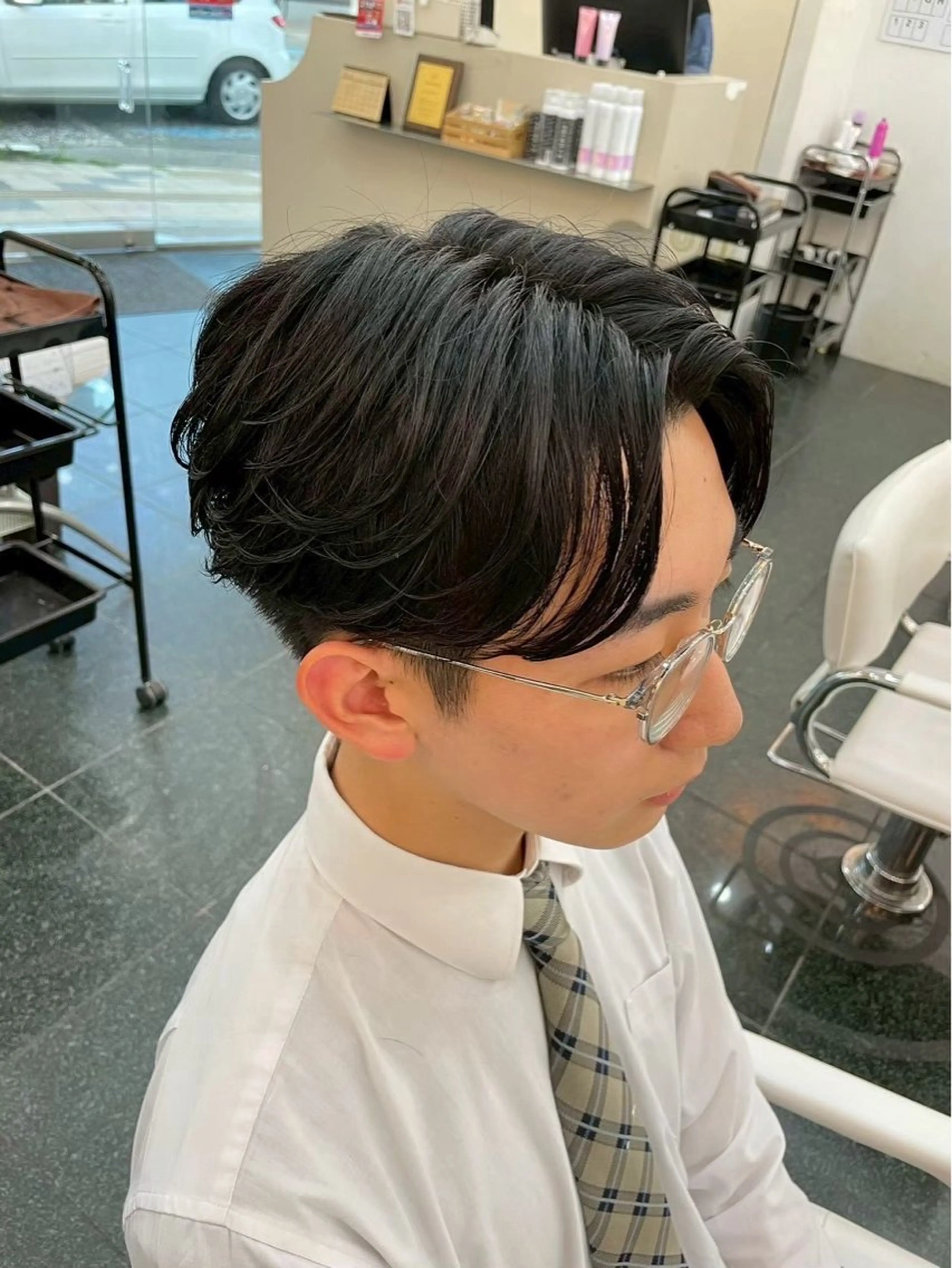 メンズ 髪質改善 💠 韓国風うる艶/シオリのヘアスタイル