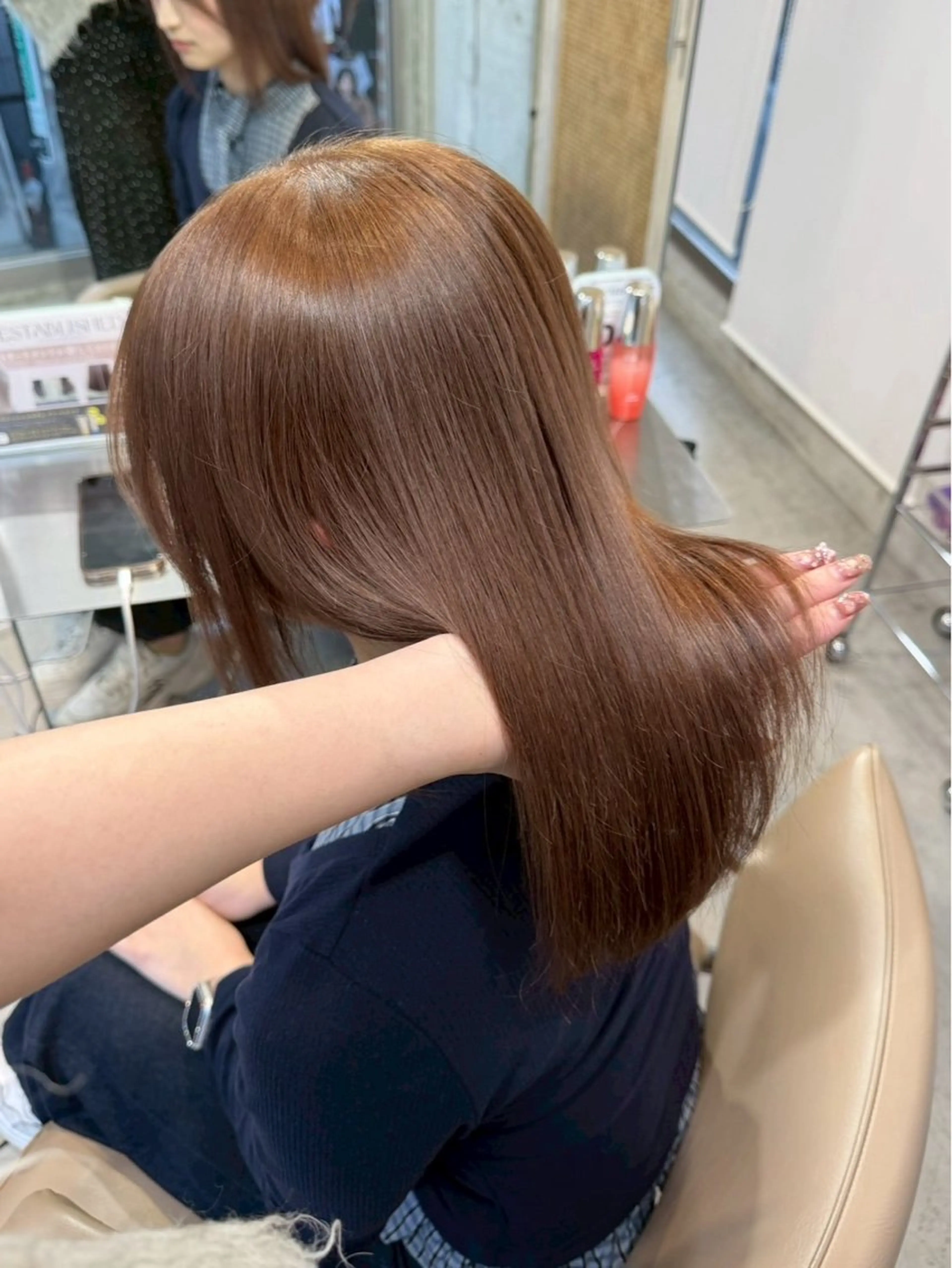 ロング カラー 艶ブラウンカラー🤎 /REI🐈🪽‪のヘアスタイル