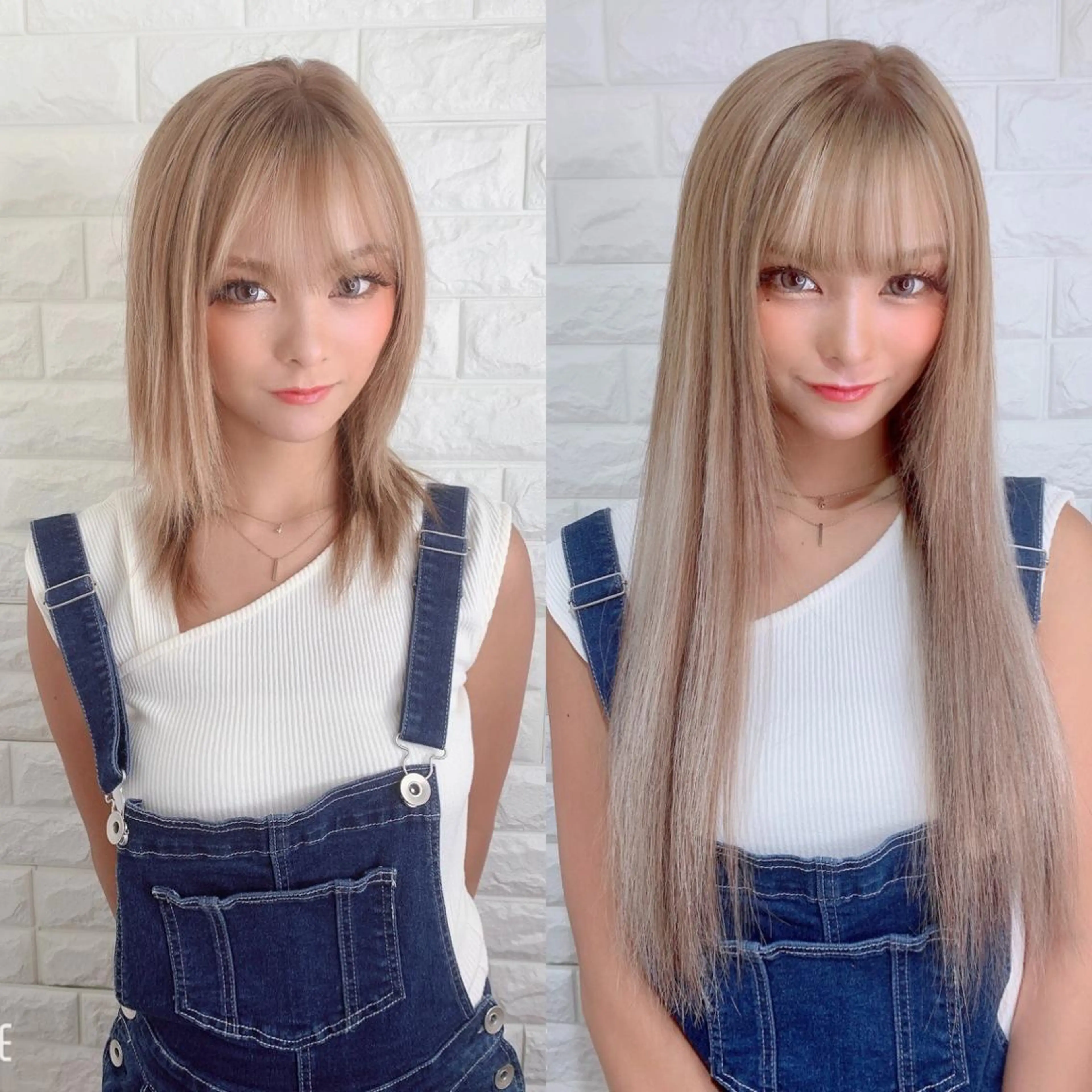 【世界最高品質】ダイヤモンドプルエクステ60本＋ダメージレスカラー＋トリートメント🏅の写真