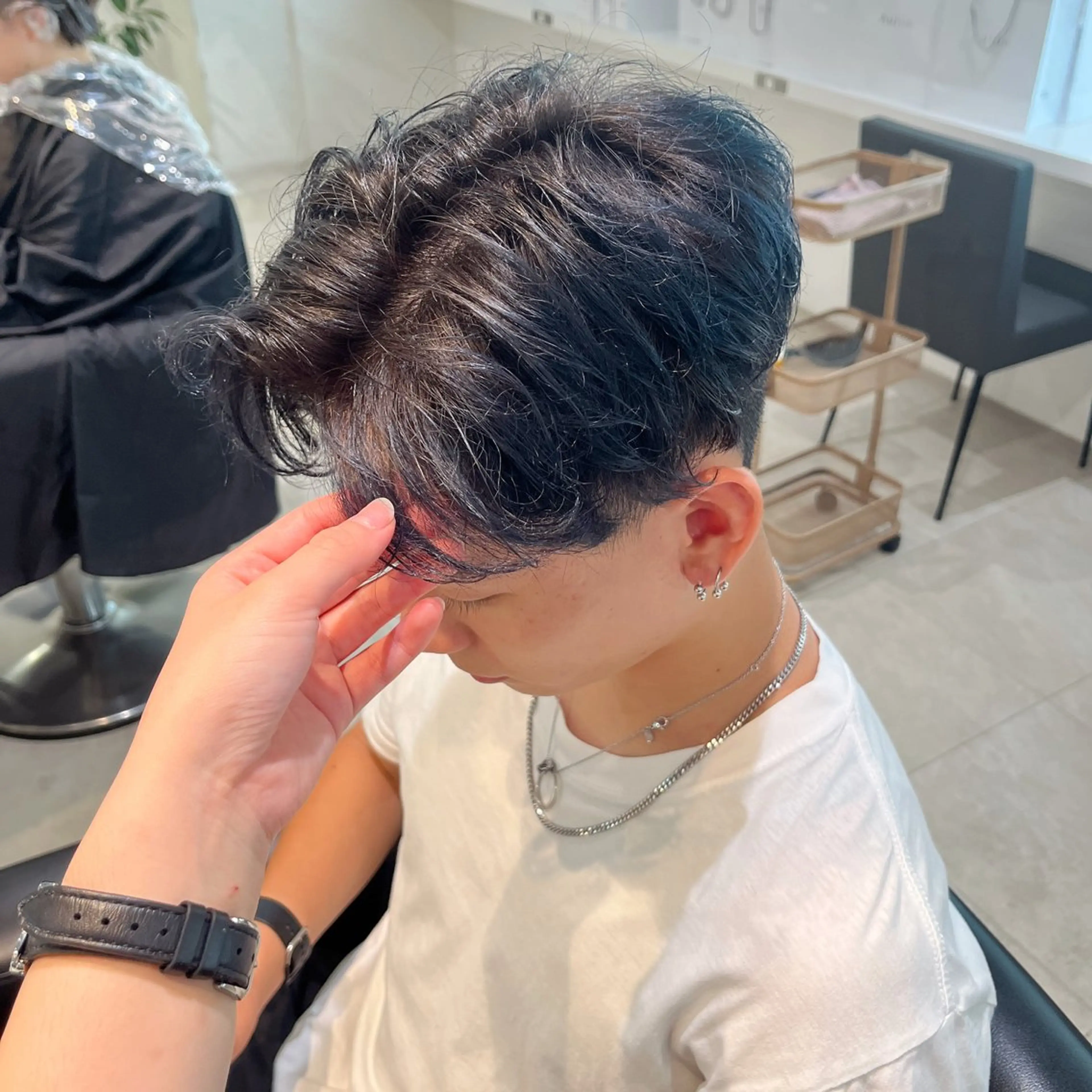 カラー メンズ 透明感カラー ヘアカラー トリートメント Nagi /ヘアメ /艶カラー/メンズのヘアスタイル