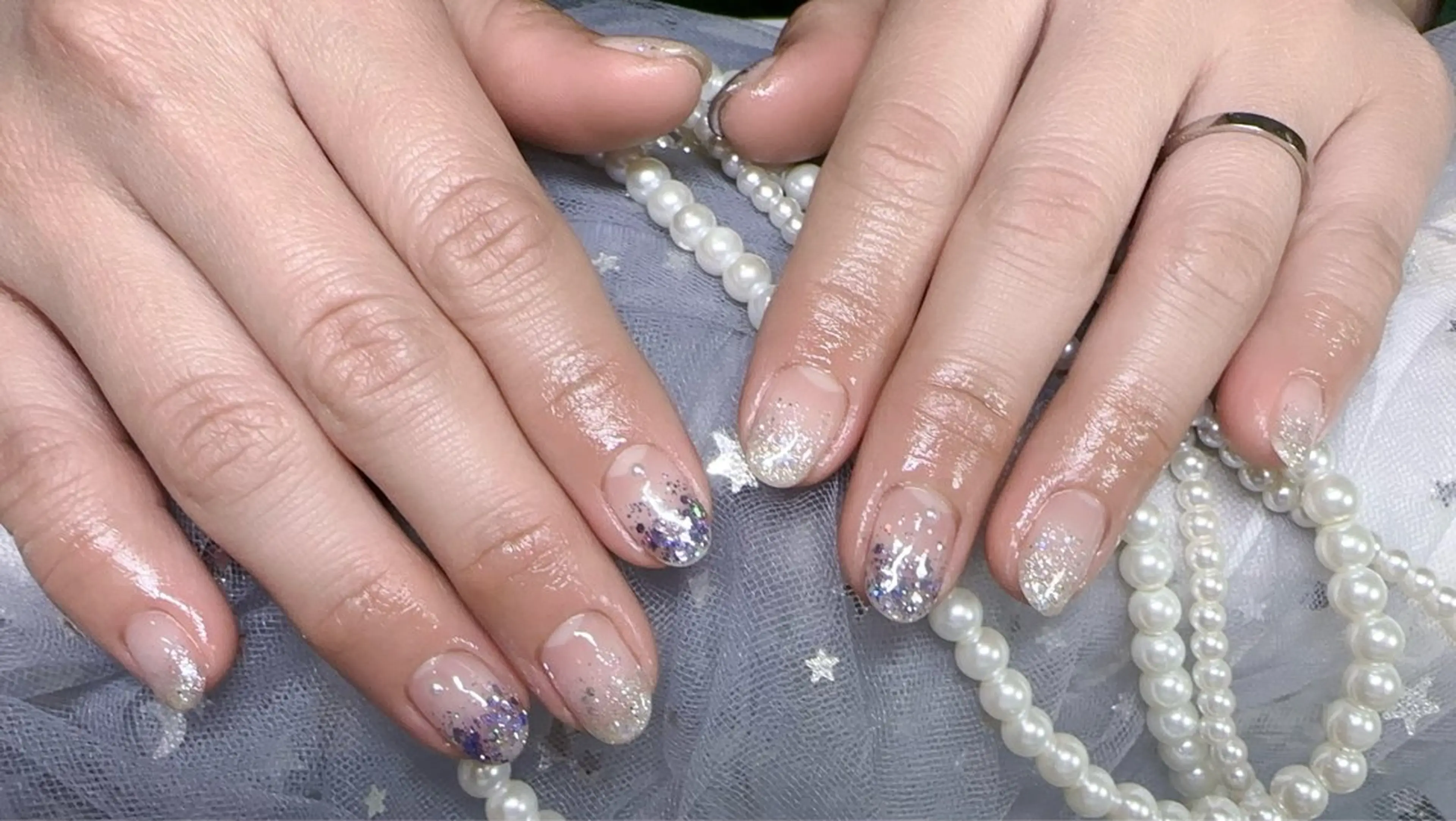 ネイル ラメ(グリッター) ラメグラデーション ハンドネイル Nail Salon J.Cのネイルデザイン