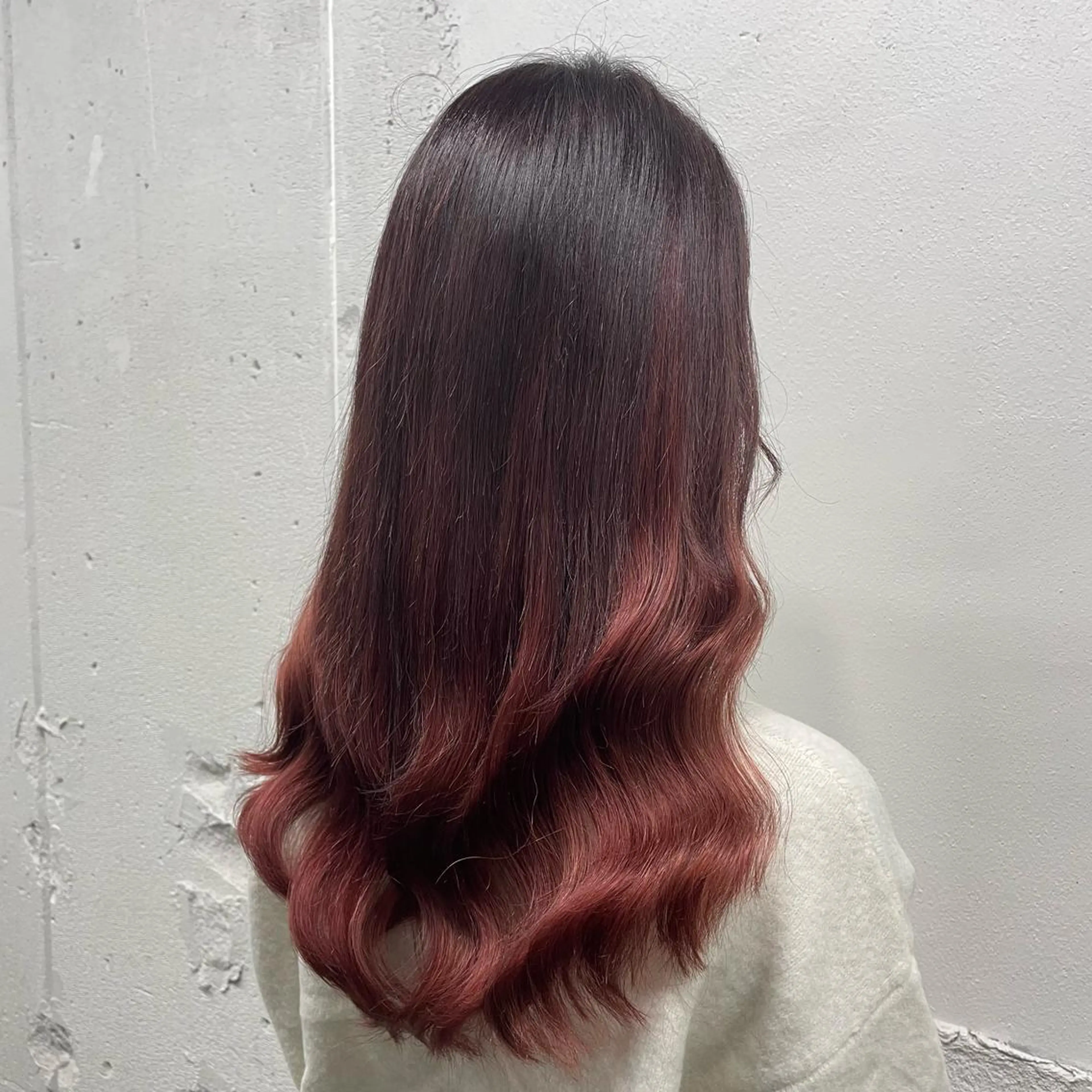 ロング カラー シールエクステ バレイヤージュ ミストバング ダブルカラー  フェイスフレーミング ヘアカラー エクステ 🧡艶髪ちゅるん髪 🫧🧡YUKI❄️のヘアスタイル