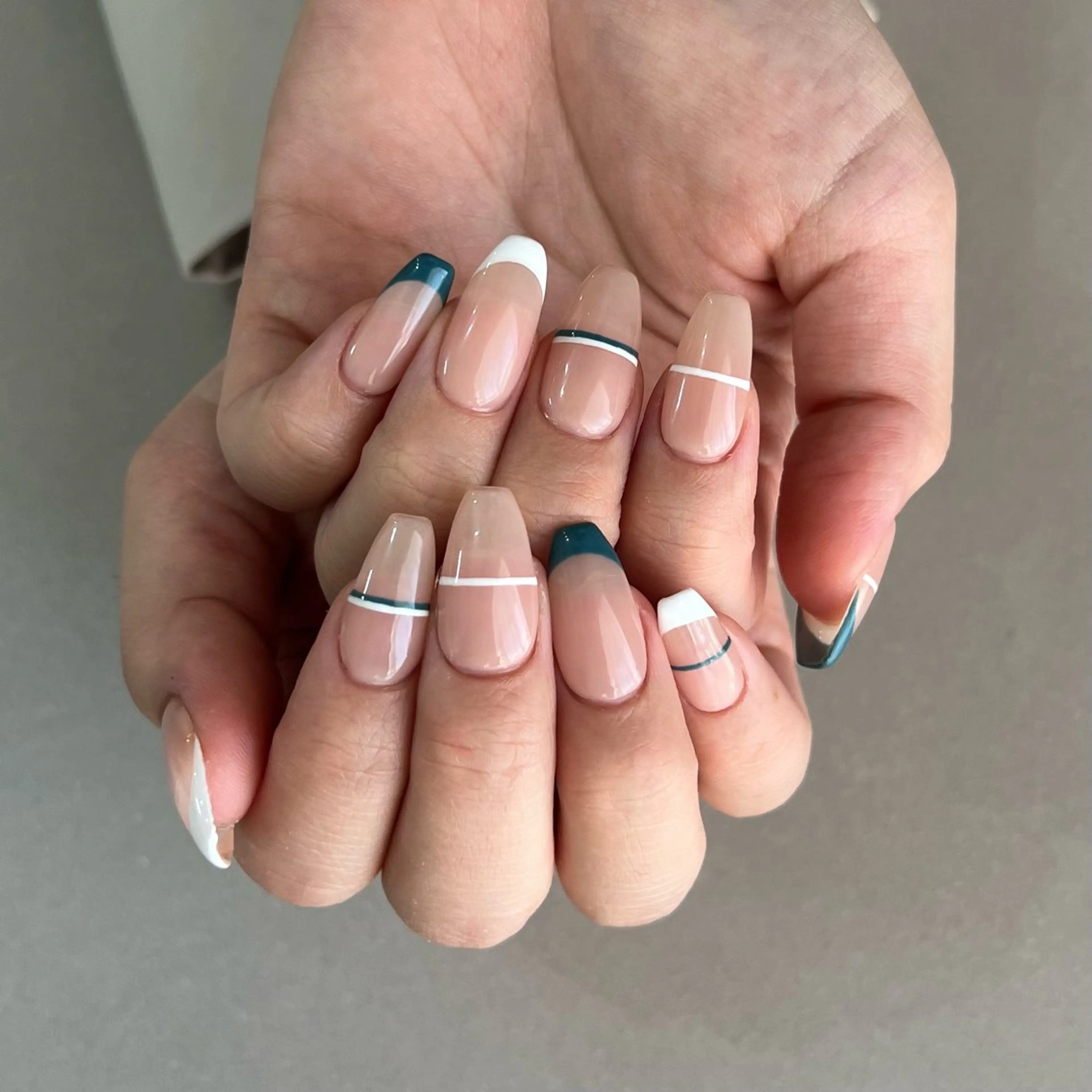 ネイル 長さ出し Momoka ネイリスト福岡/薬院のネイルデザイン