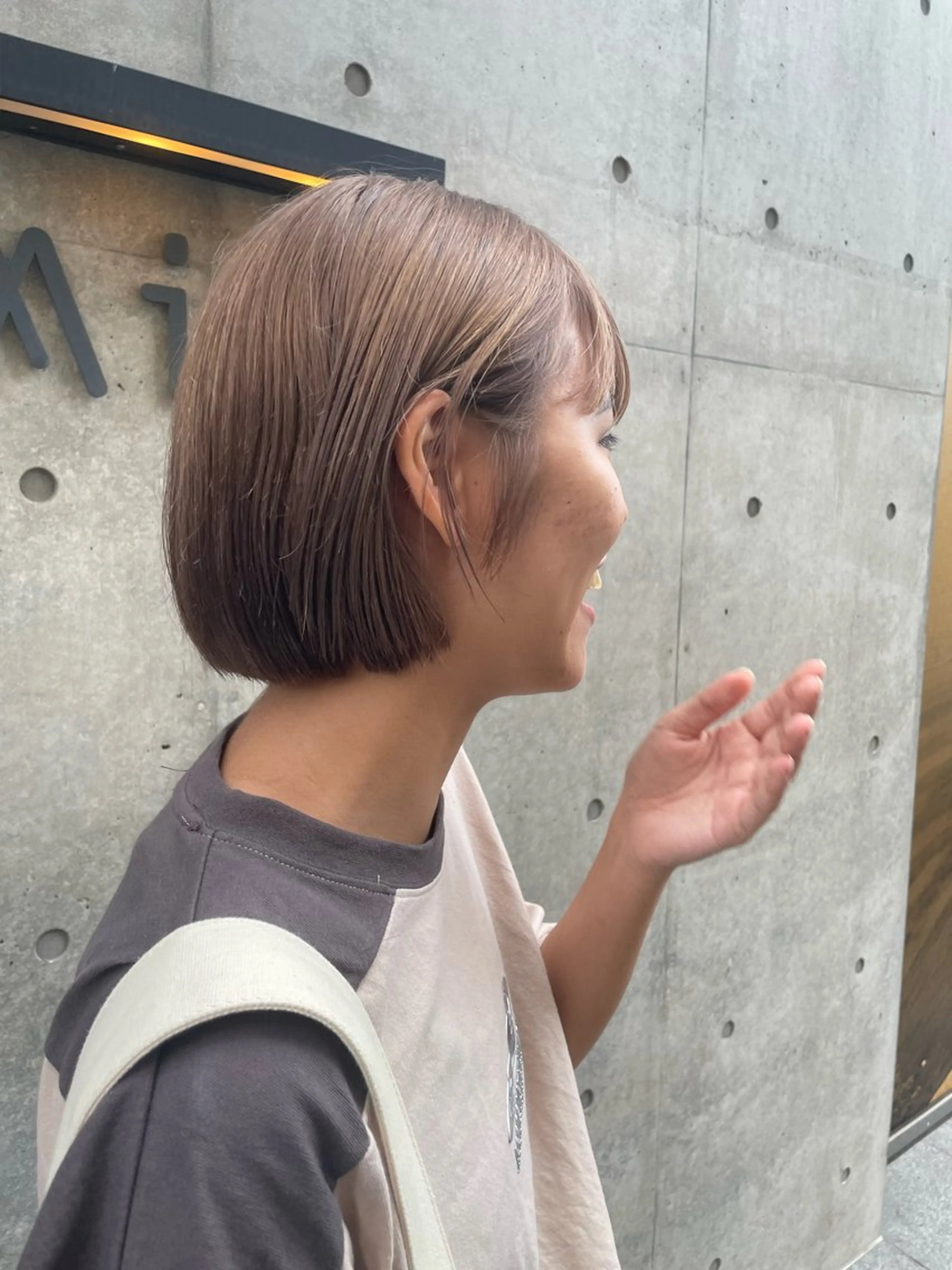 ショート カラー ボブ／パーマ指名 No. 1🍃れんとのヘアスタイル