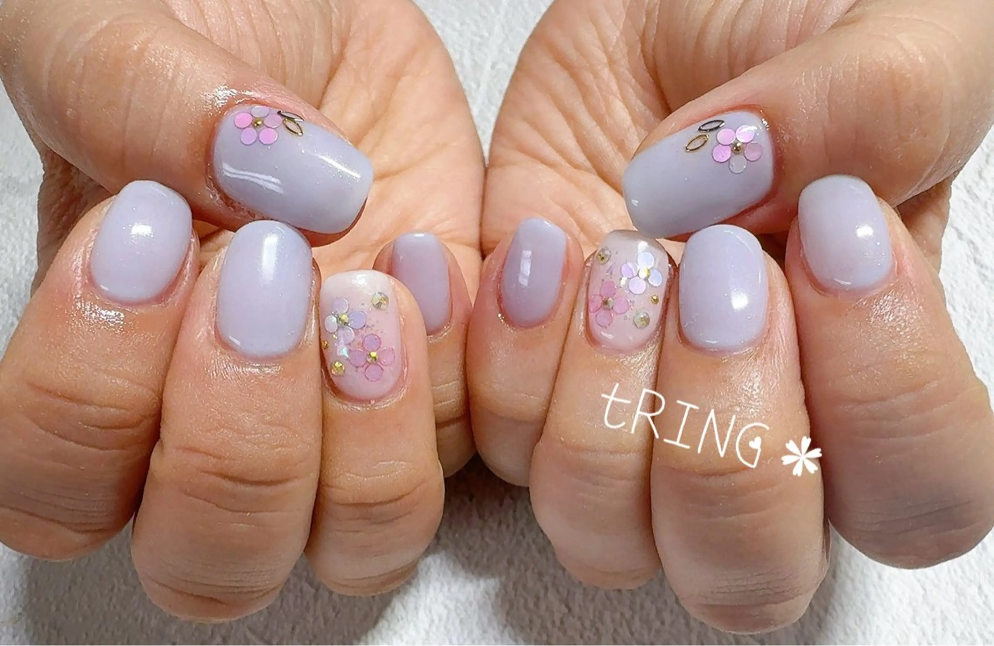 ネイル ハンドネイル tRING＊ しいの木台のネイルデザイン