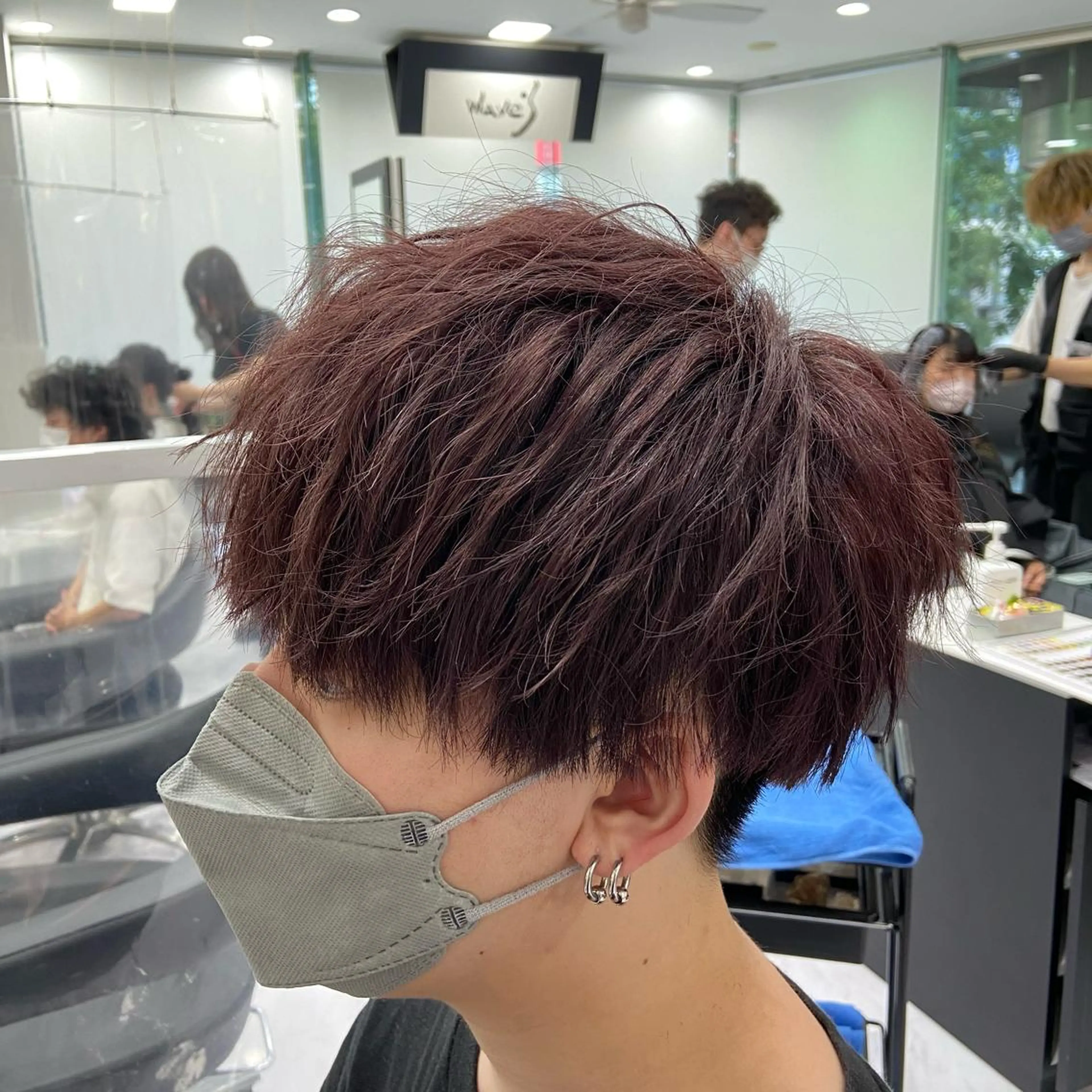 カラー メンズ マッシュ Luce 杉本のヘアスタイル