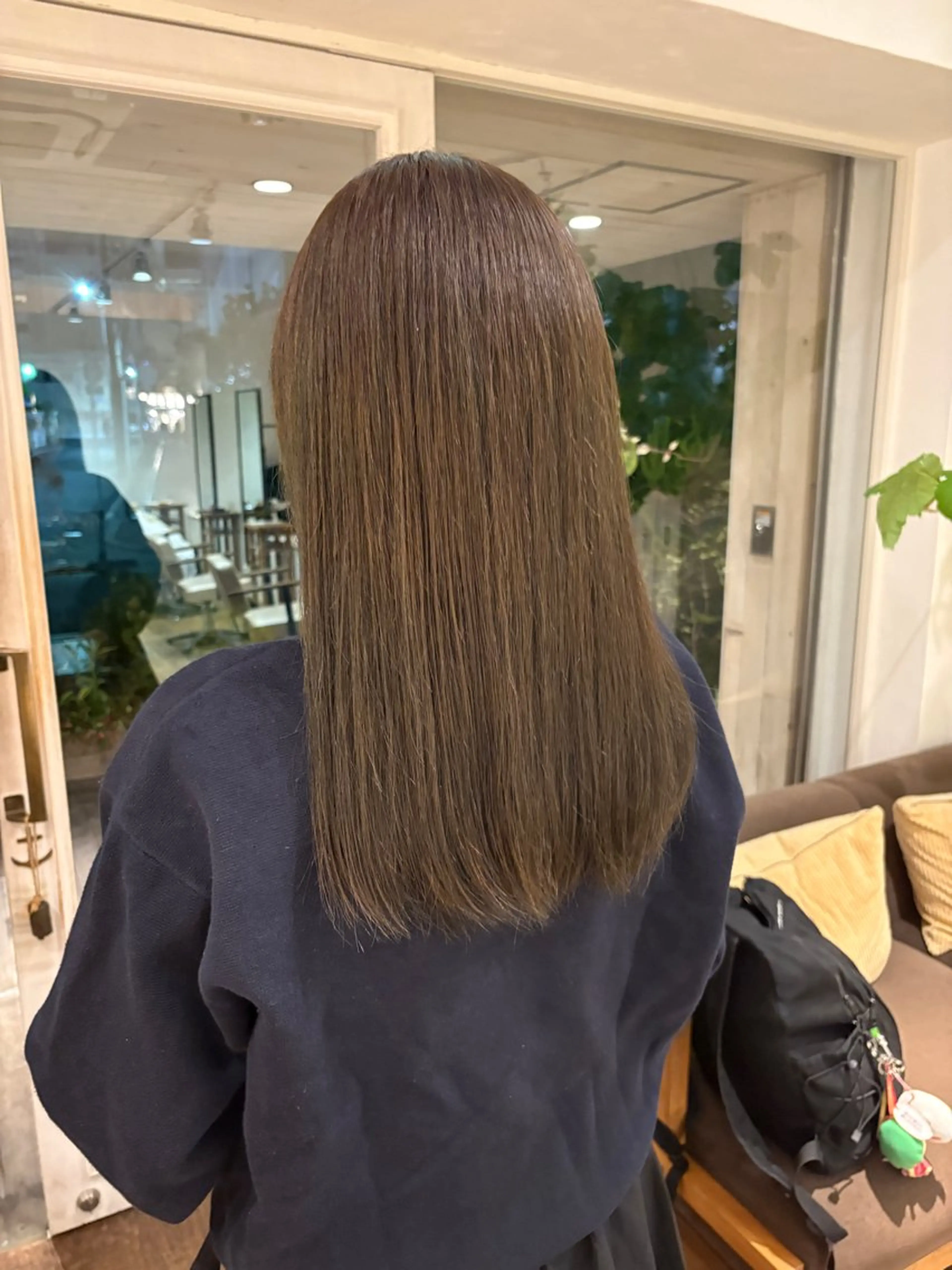 ロング カラー ベージュカラー オリーブベージュ 天王寺美容室/カット モデル募集/miiaのヘアスタイル