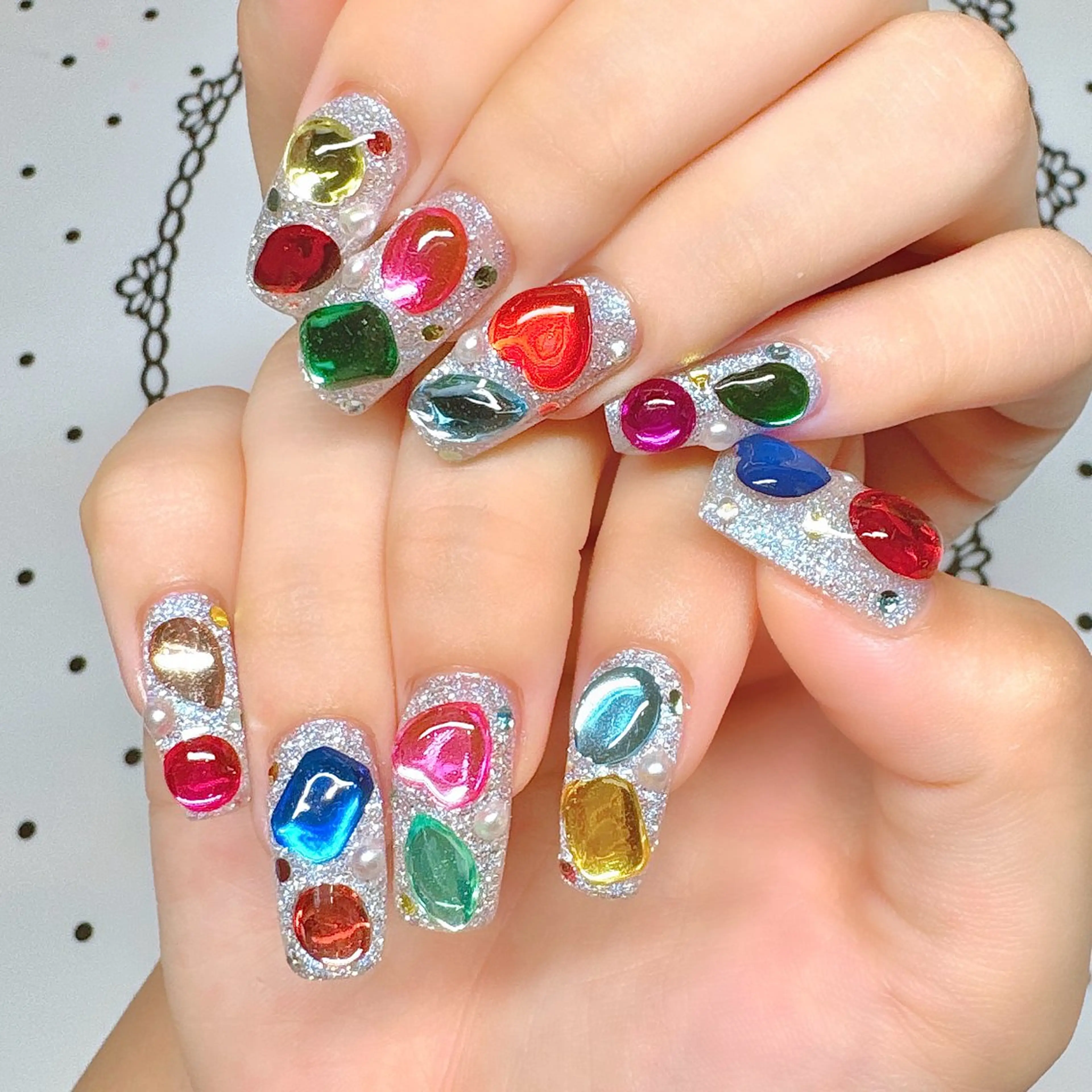 ネイル 長さ出し ハンドネイル en.所属・en. NATSUKOのネイルデザイン