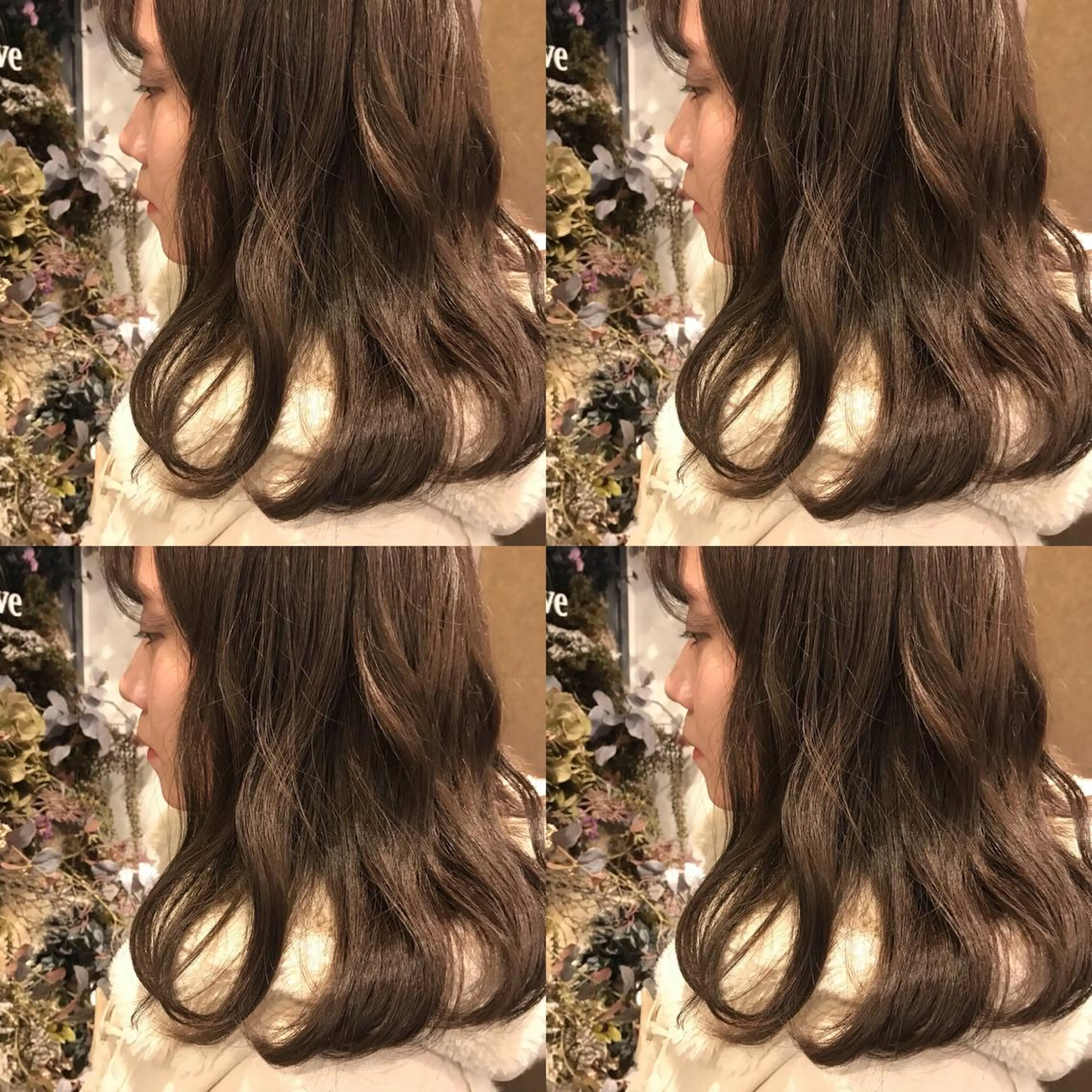 ミディアム カラー カット ヘアカラー トリートメント SALOWIN所属・小栗 麻衣のヘアスタイル