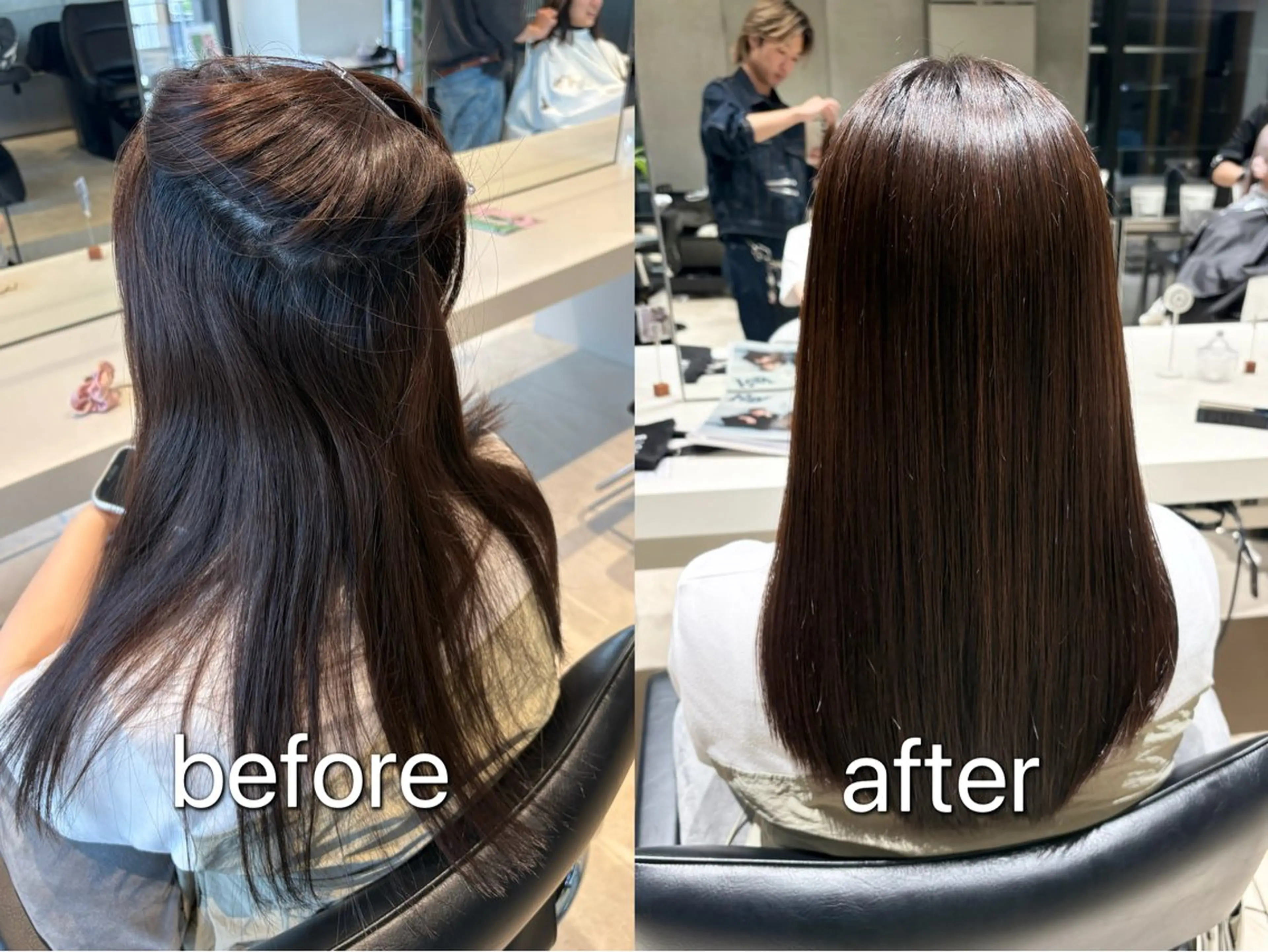 ロング カット 縮毛矯正 トリートメント 縮毛矯正/髪質改善/ HARUのヘアスタイル