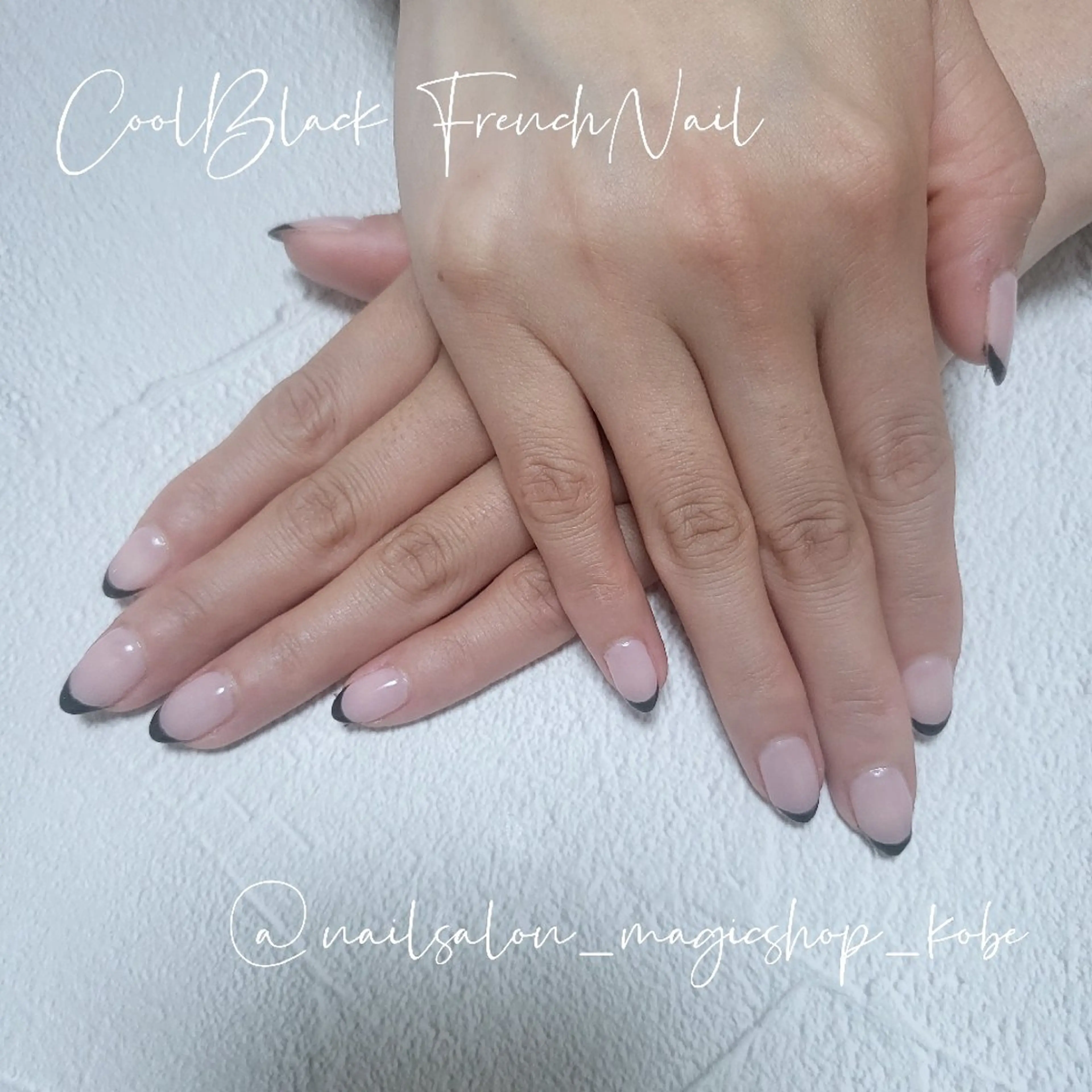 ネイル フレンチネイル ジェルネイル ピンク シンプルネイル ソフトジェル ハンドネイル Nailsalon MagicShopのネイルデザイン