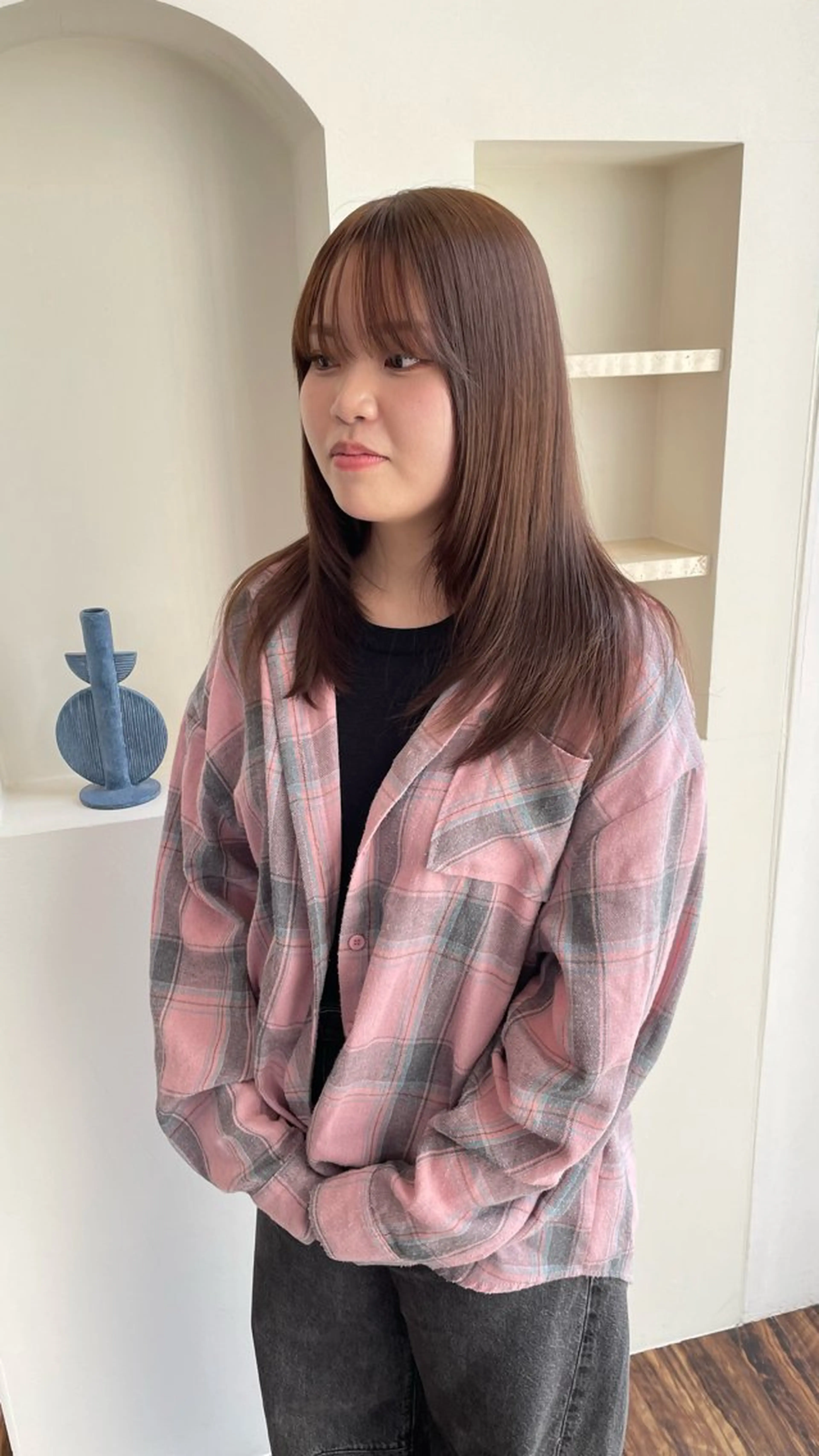 セミロング カラー ブラウンカラー ヘアカラー トリートメント メンズ/透明感カラー しゅうとのヘアスタイル