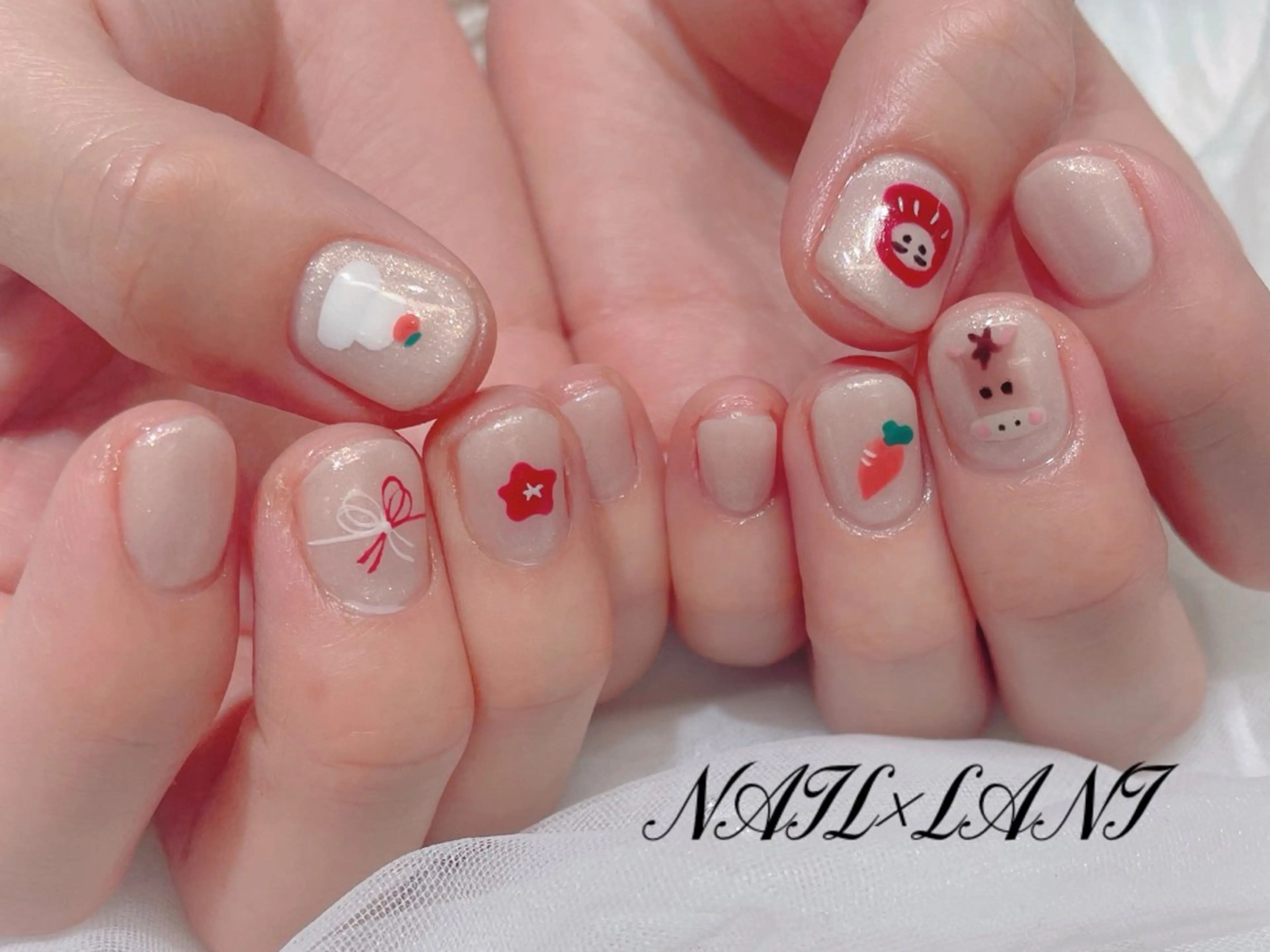 ネイル フットネイル ジェルネイル マグネットネイル パラジェル 一之瀬 柚季のネイルデザイン