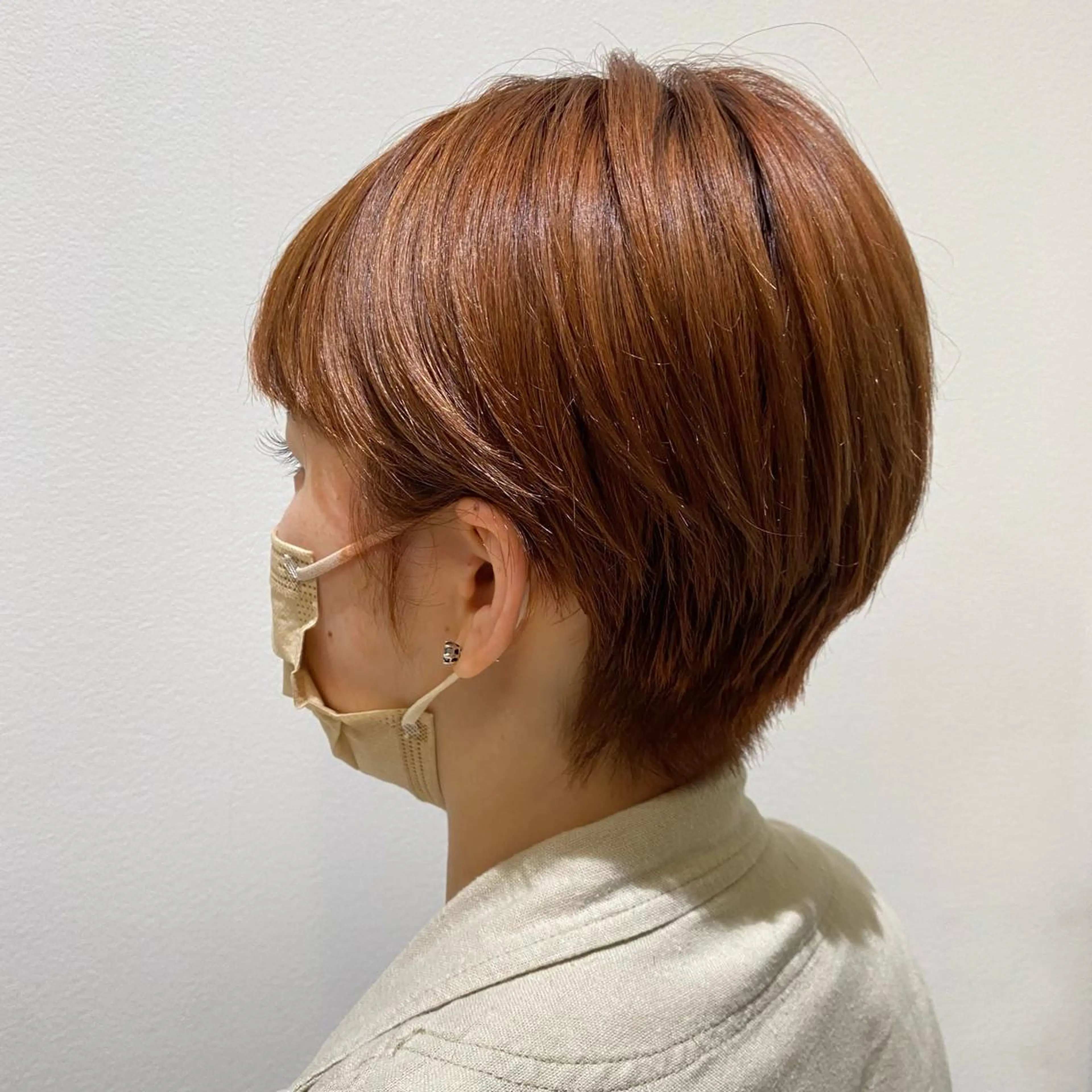 ショート オレンジブラウン PREss Natsumiのヘアスタイル