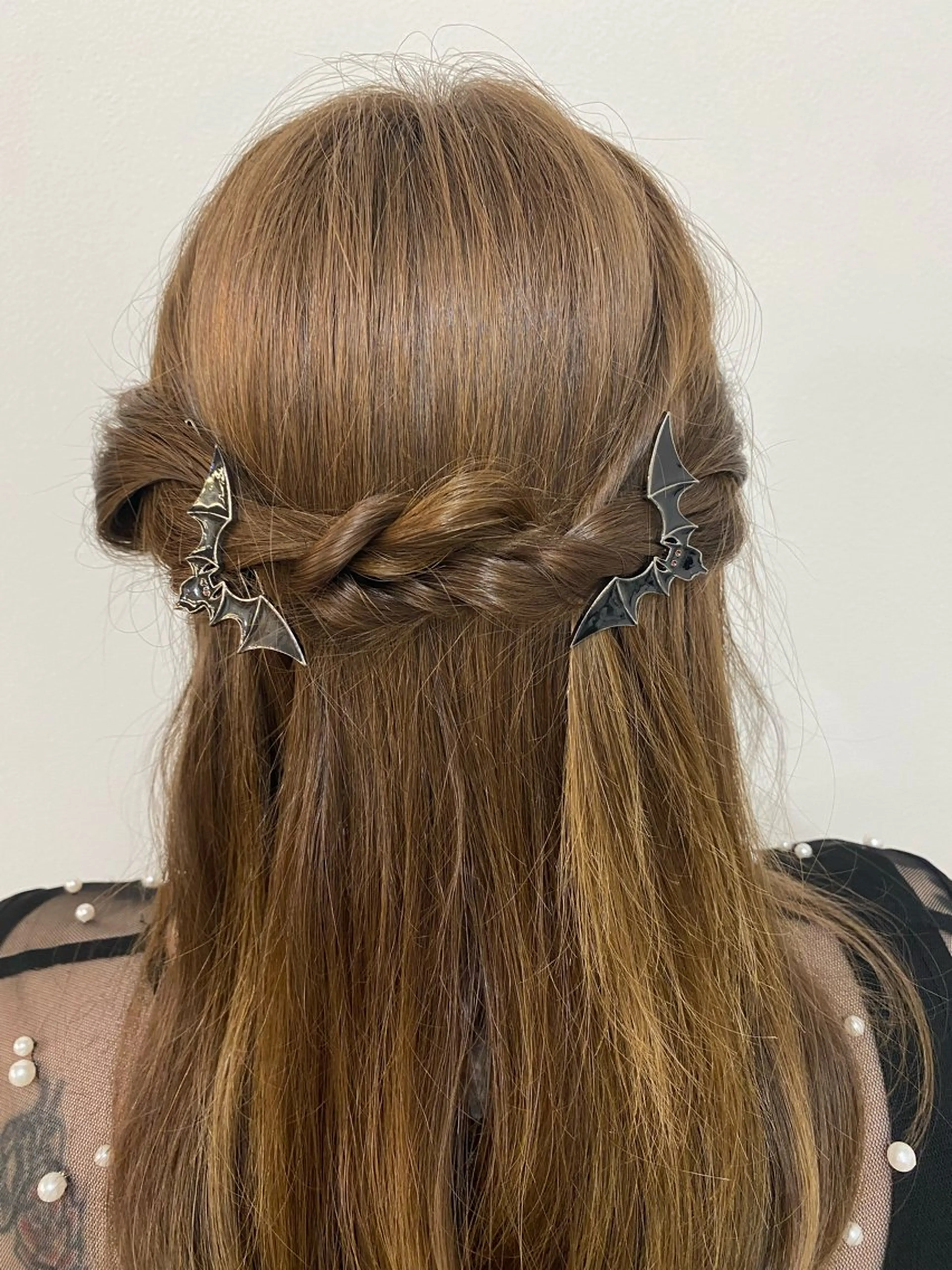 セミロング カラー パーマ ヘアアレンジ ハロウィン ヘアセット Hiroshi ヒロシのヘアスタイル