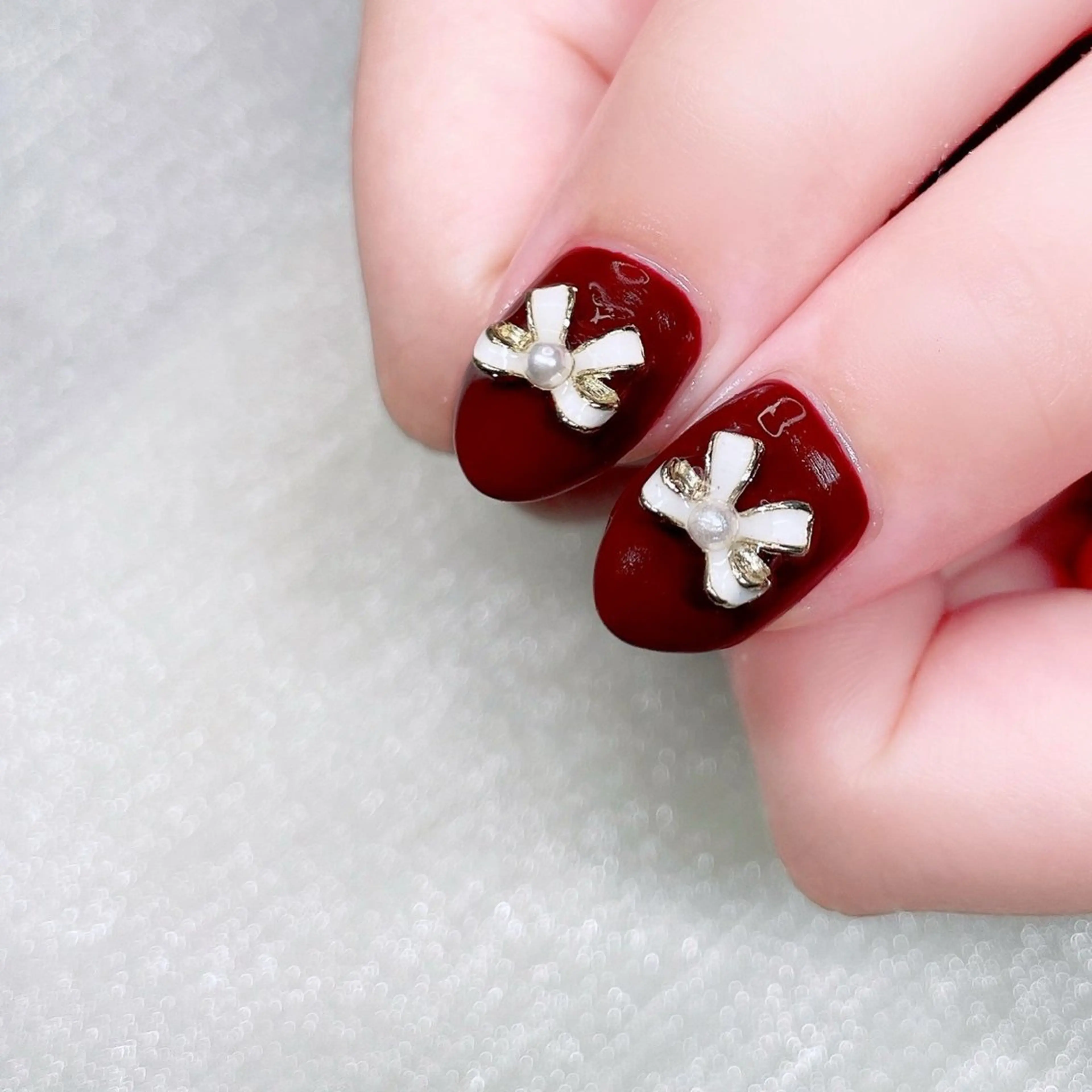 ネイル リボン ハンドネイル Nailist suzuのネイルデザイン