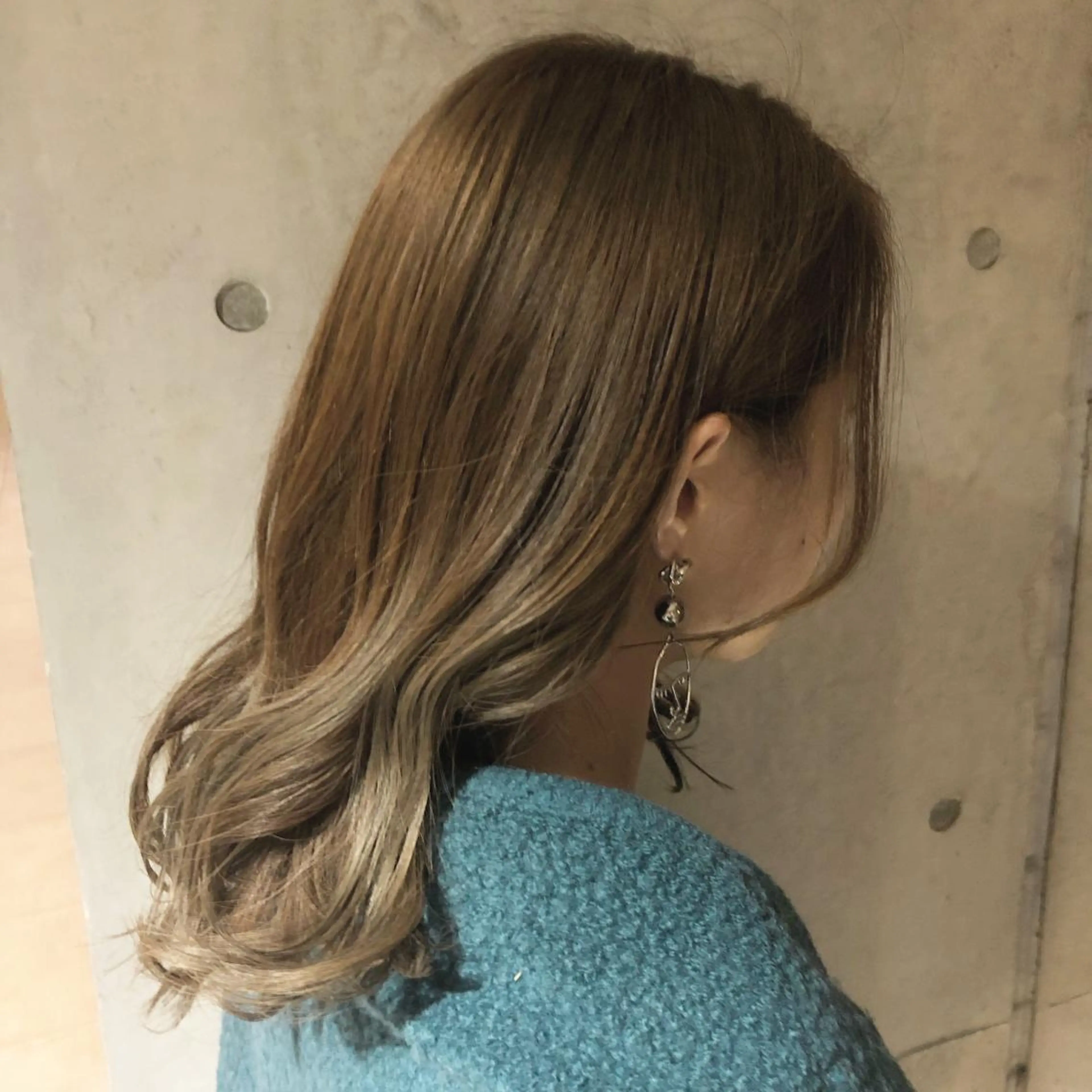 セミロング カラー ベージュカラー ダブルカラー 髪質改善サロン 梅田/ヨナミネのヘアスタイル