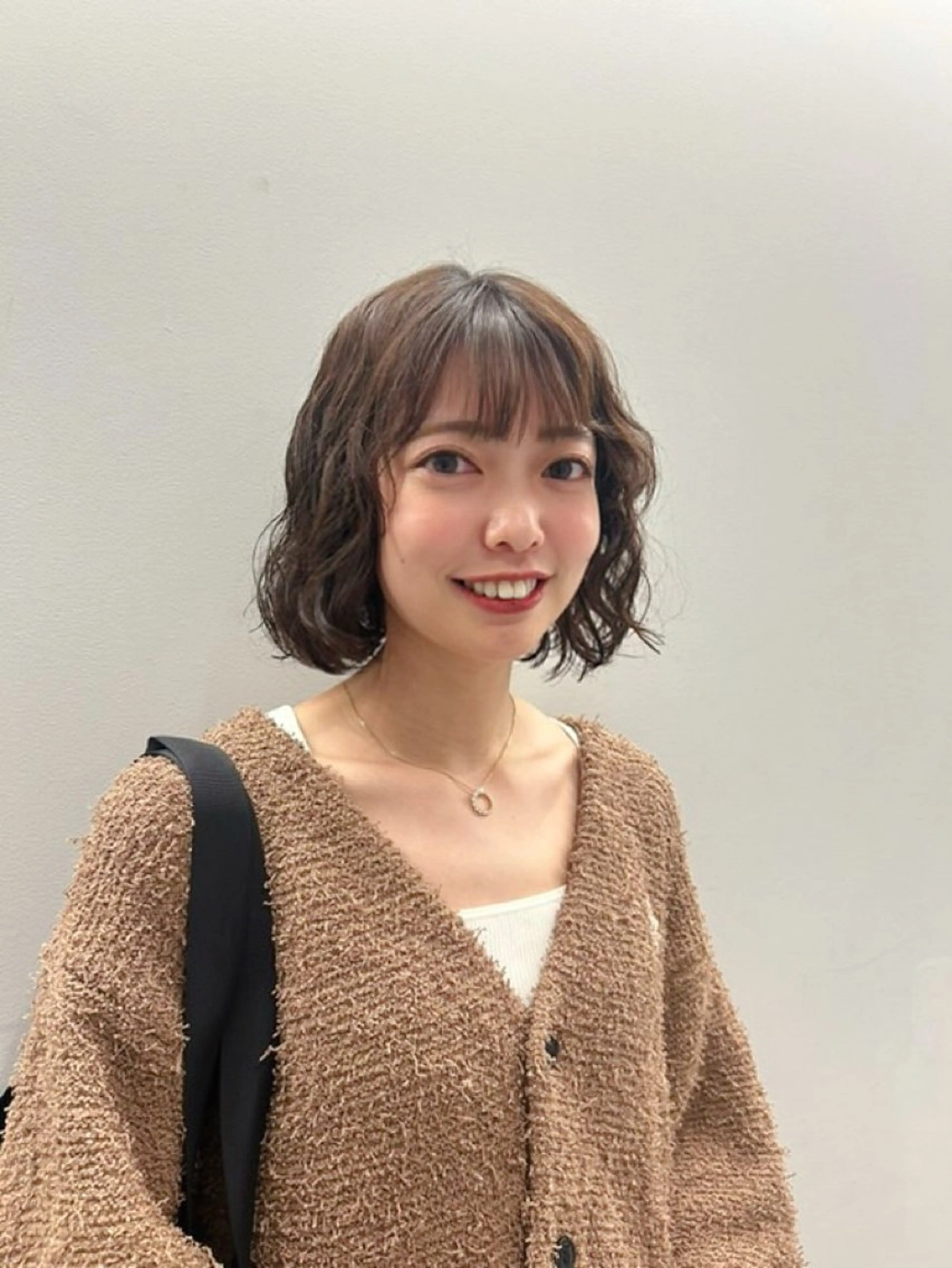 ミディアム パーマ ボブ カット パーマ トリートメント kaito パーマ募集！🔵のヘアスタイル