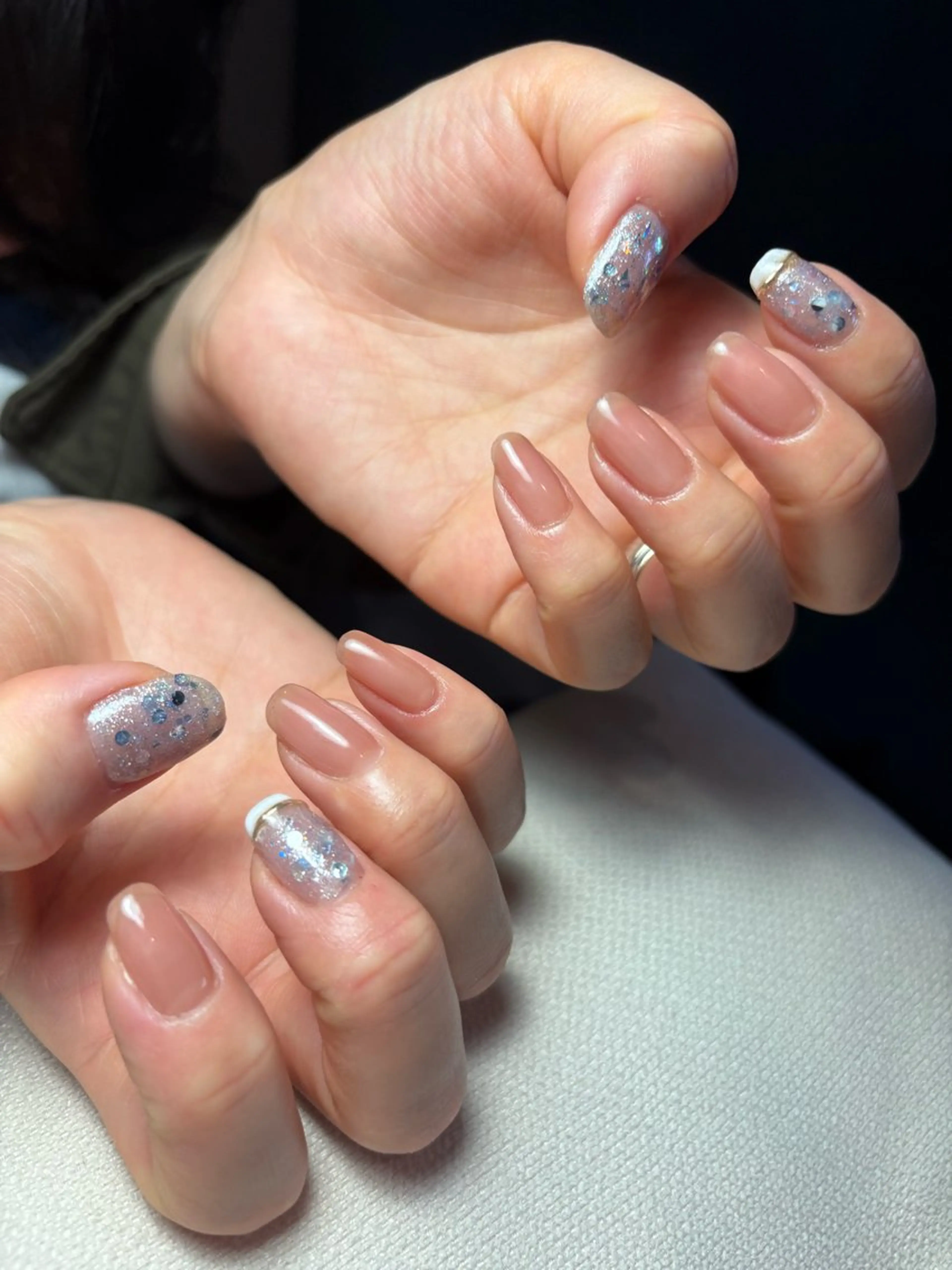 ネイル ニュアンスネイル private HUE.kのネイルデザイン