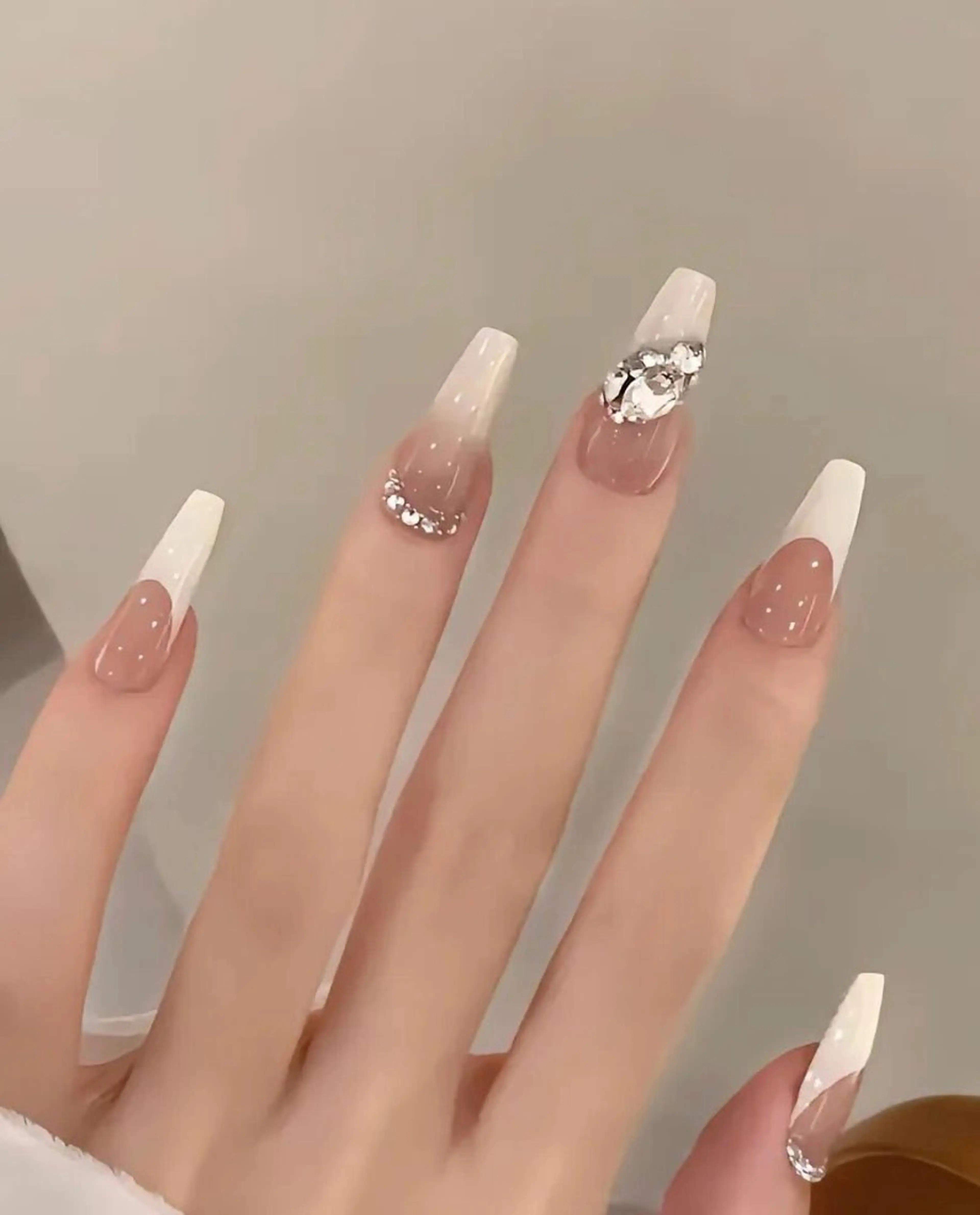 ネイル チークネイル 長さ出し フットネイル ジェルネイル 韓国ネイル ゆず- Nail Salonのネイルデザイン