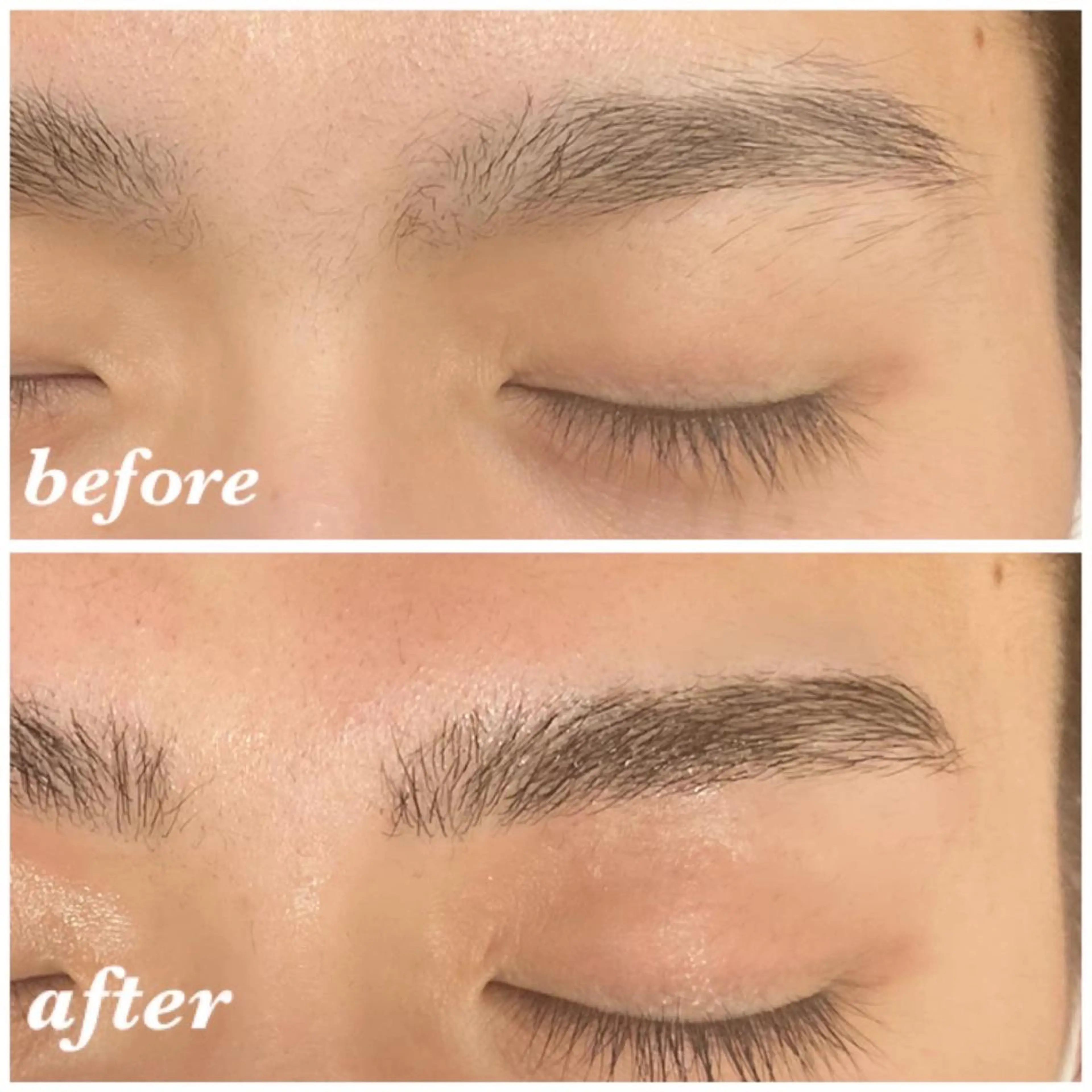 メンズ アイブロウ 曲がる縮毛矯正 LIBER 　岩名のヘアスタイル