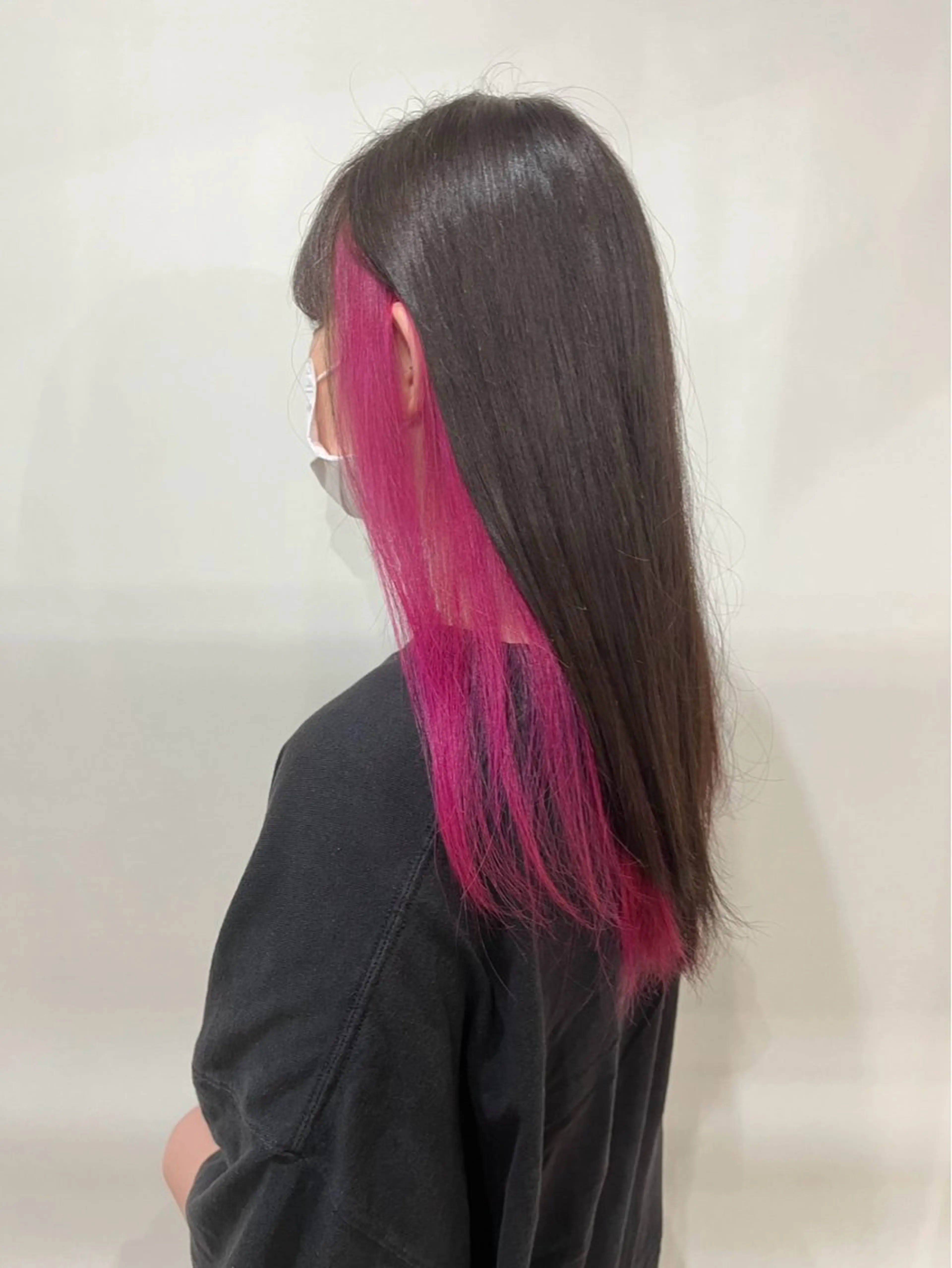 【裾orインナーカラー部分のみ】ブリーチ無しポイントカラー🎨の写真
