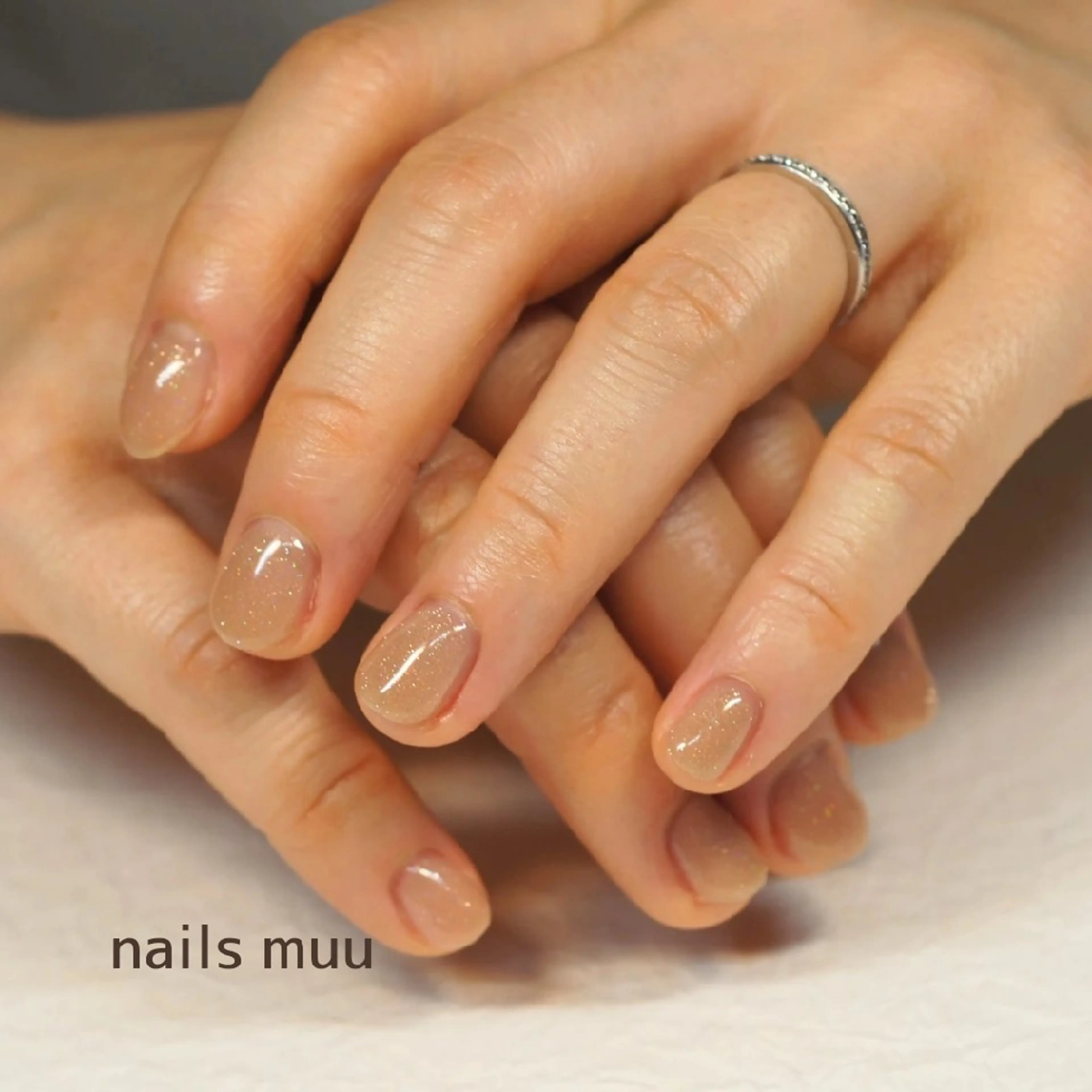 ネイル フラッシュネイル オフィスネイル ワンカラーネイル nails muu まゆのネイルデザイン