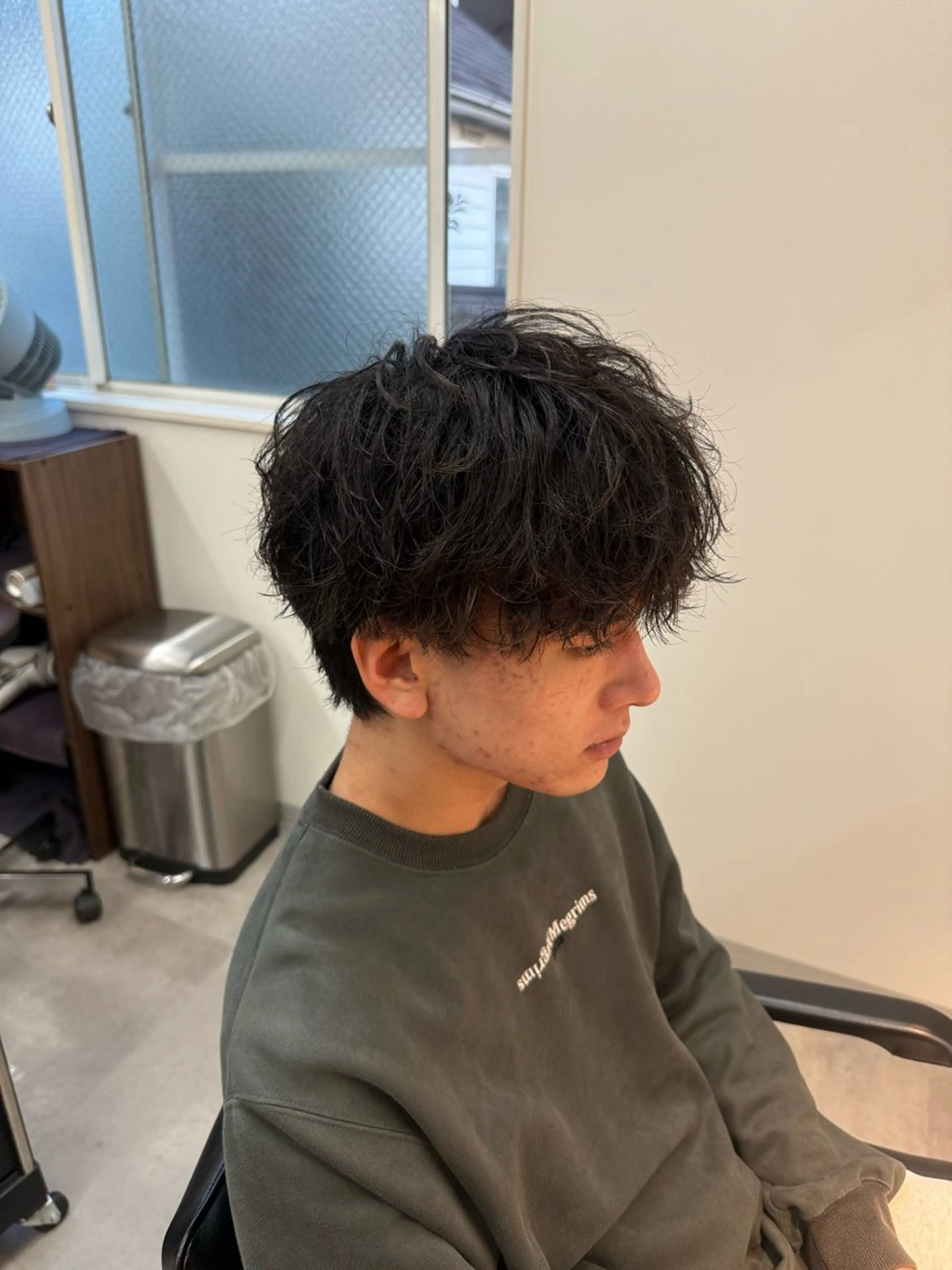 パーマ メンズ メンズ韓国風 メンズパーマ 縮毛矯正 カット パーマ 垢抜けへの近道✂️ メンズ縮毛矯正/齊藤のヘアスタイル