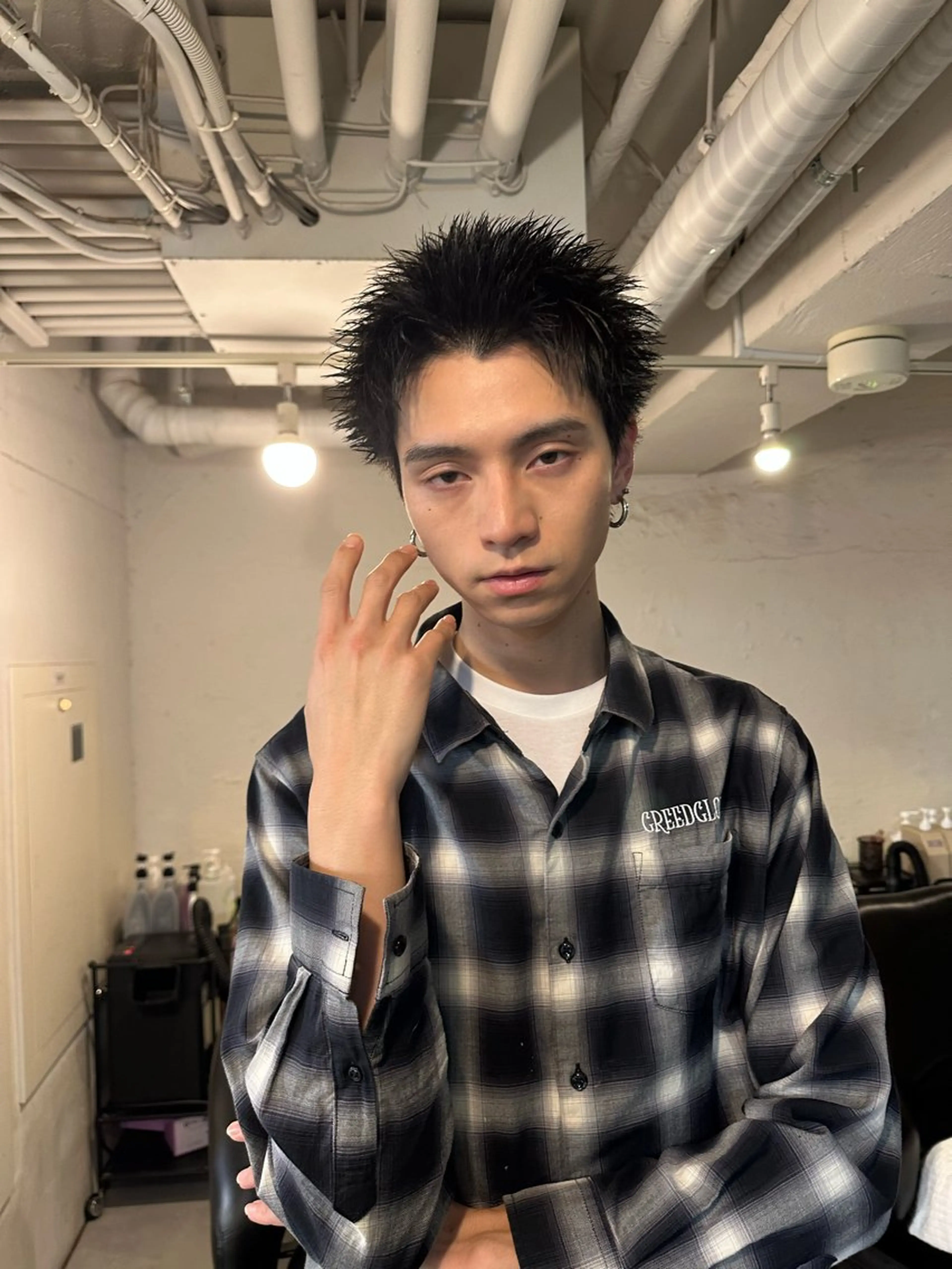 ショート カラー パーマ メンズ 横浜/メンズ特化/ Farbe/田中颯斗のヘアスタイル