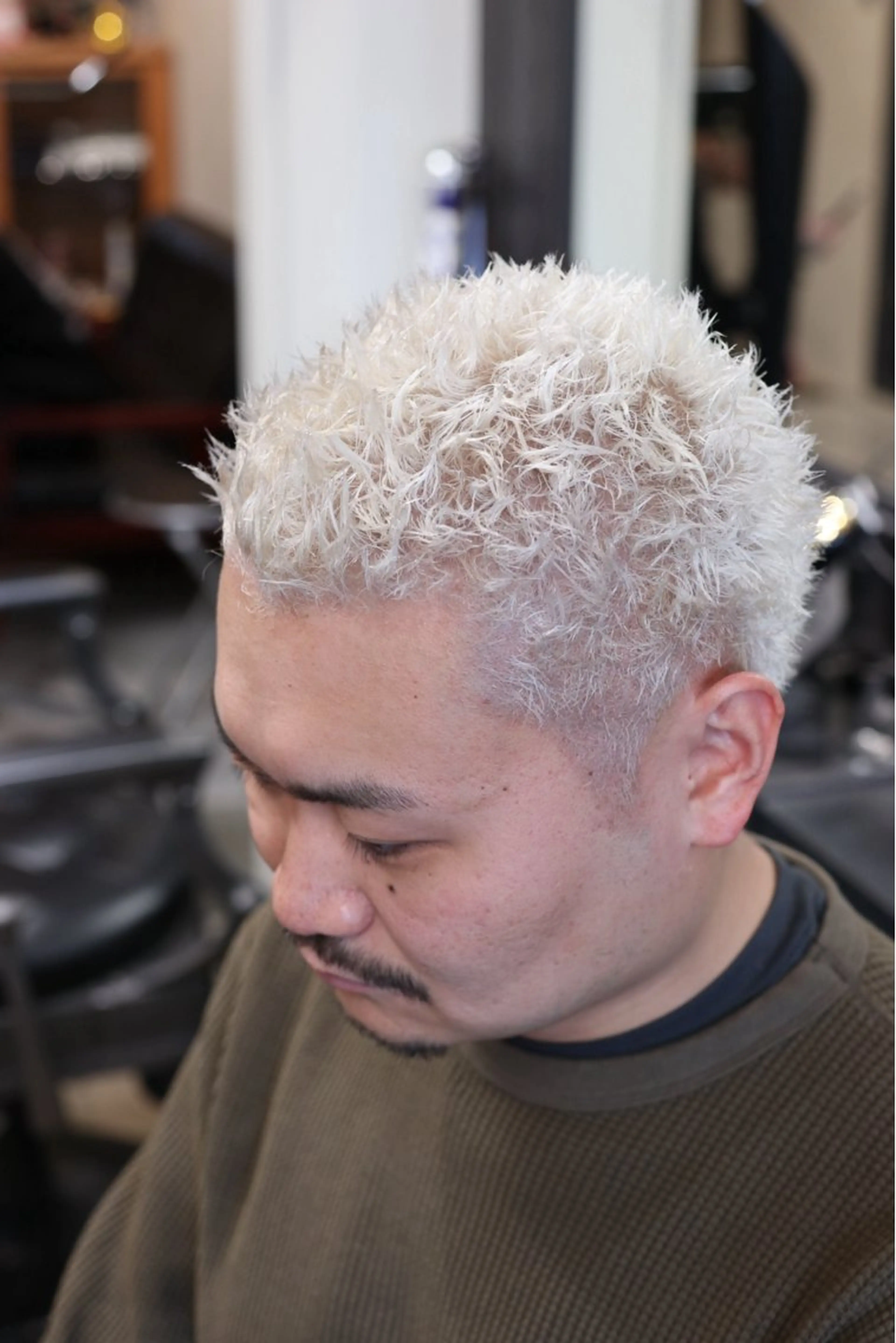 ショート カラー パーマ メンズ カット ヘアカラー パーマ 💈メンズ/パーマ 💈中目黒/谷のヘアスタイル