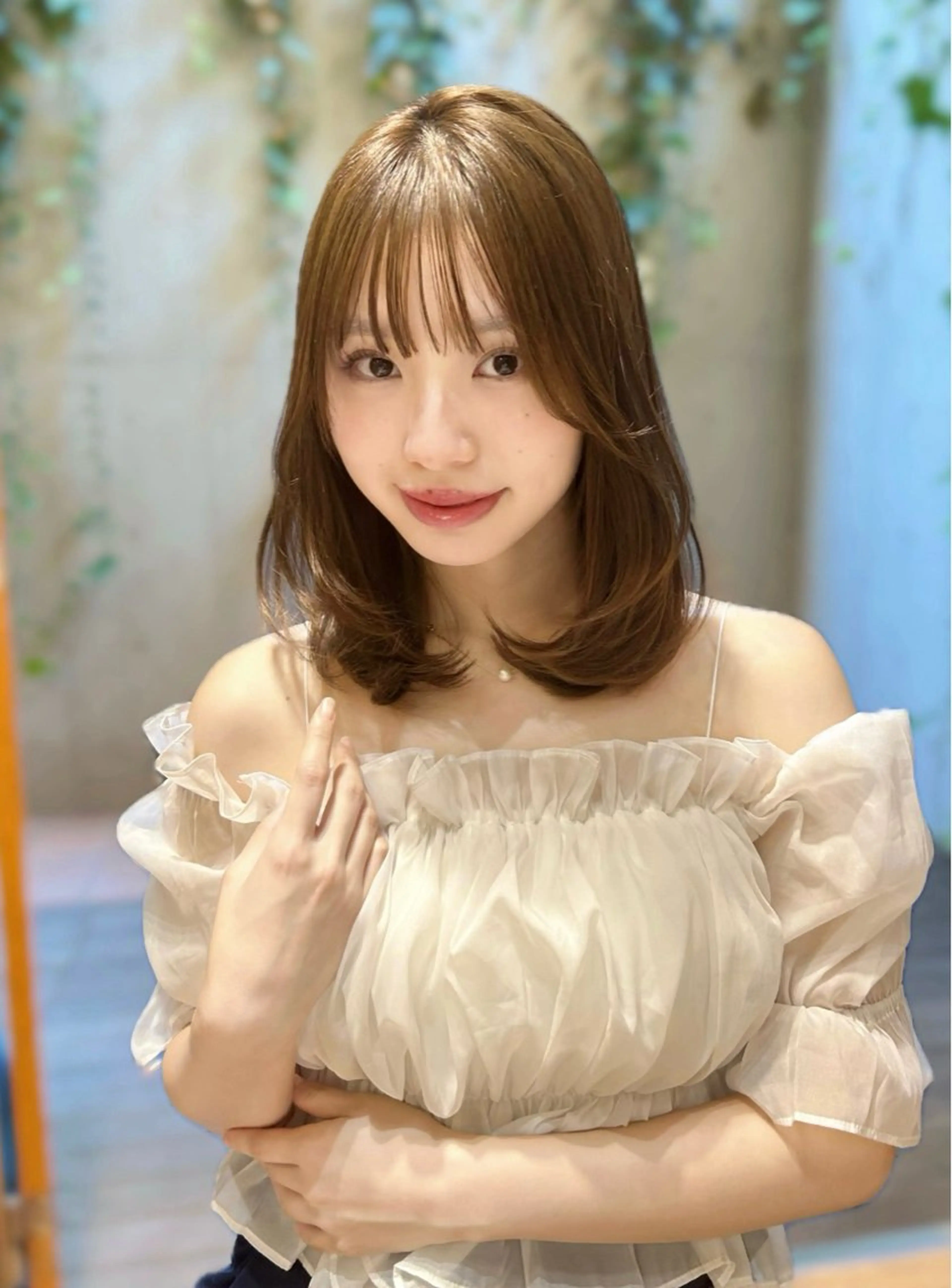 ミディアム 透明感カラー🎀♡ リナのヘアスタイル