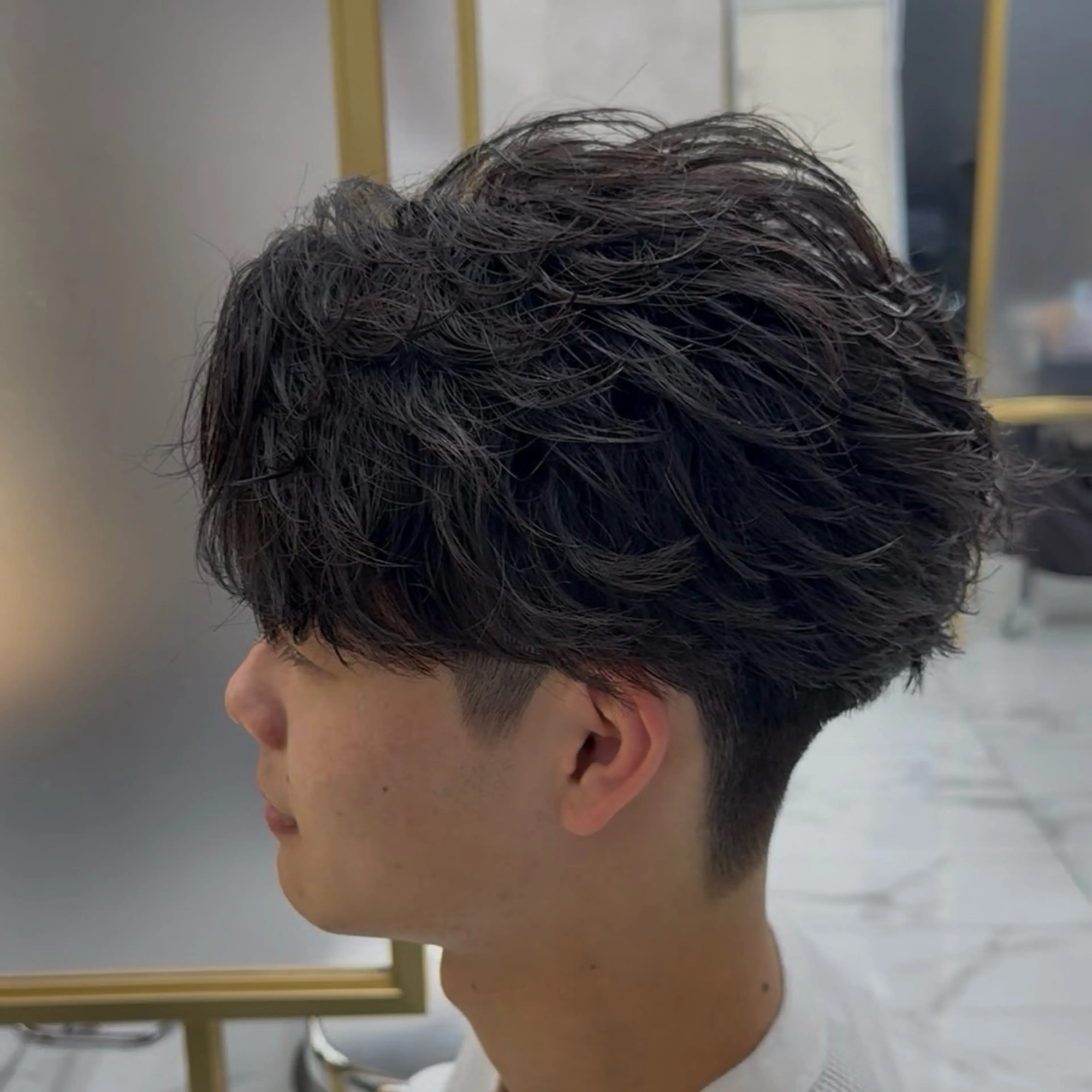 パーマ メンズ フェザーパーマ カルマパーマ メンズパーマ スペインカール スパイキーショート 渋谷メンズパーマ🌀 大人ヘア/くりのヘアスタイル