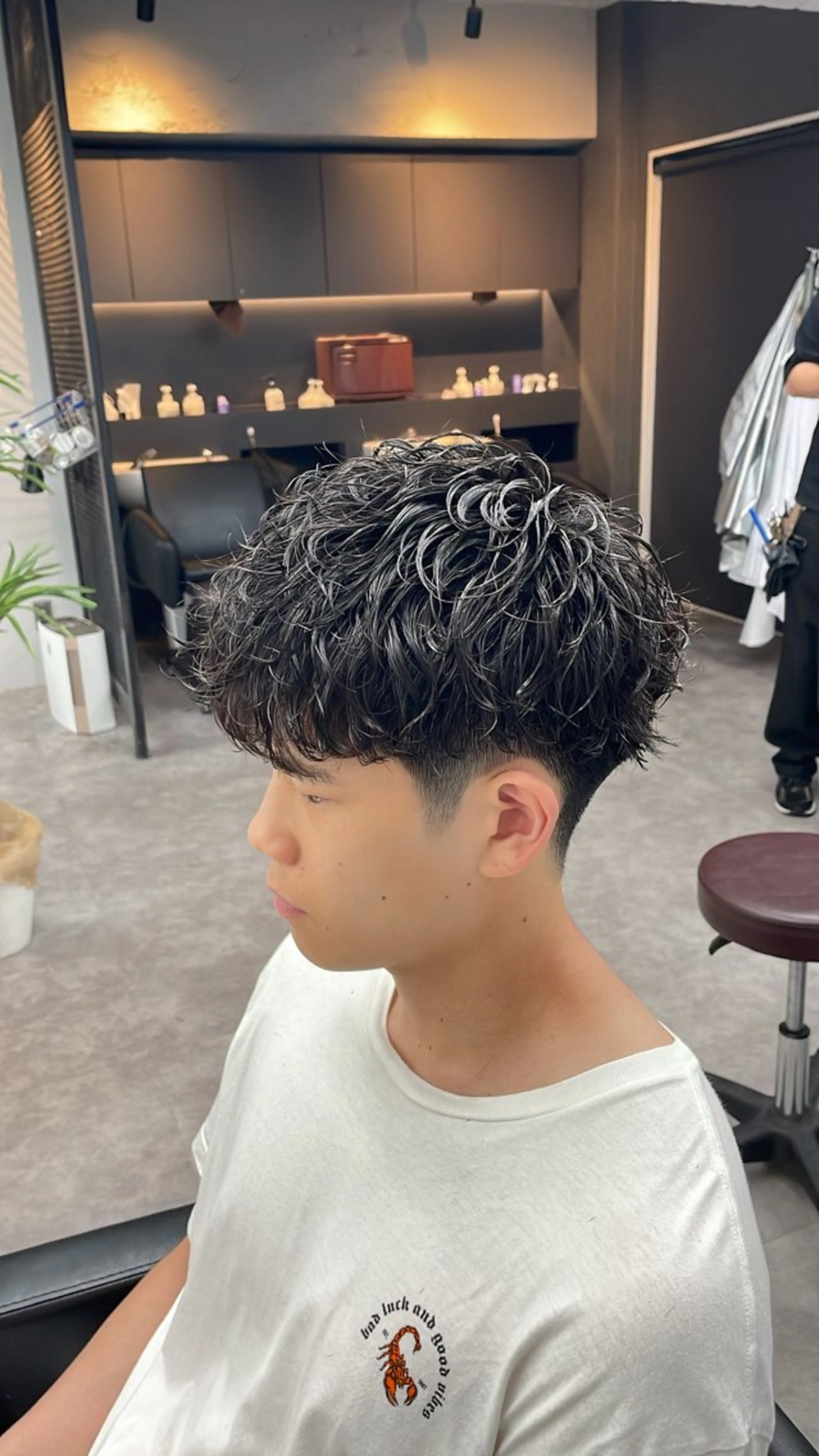 ショート パーマ ヘアアレンジ メンズ マッシュ ショートヘア カット パーマ ⚡️王道メンズ⚡️ 北千住駅近！のヘアスタイル