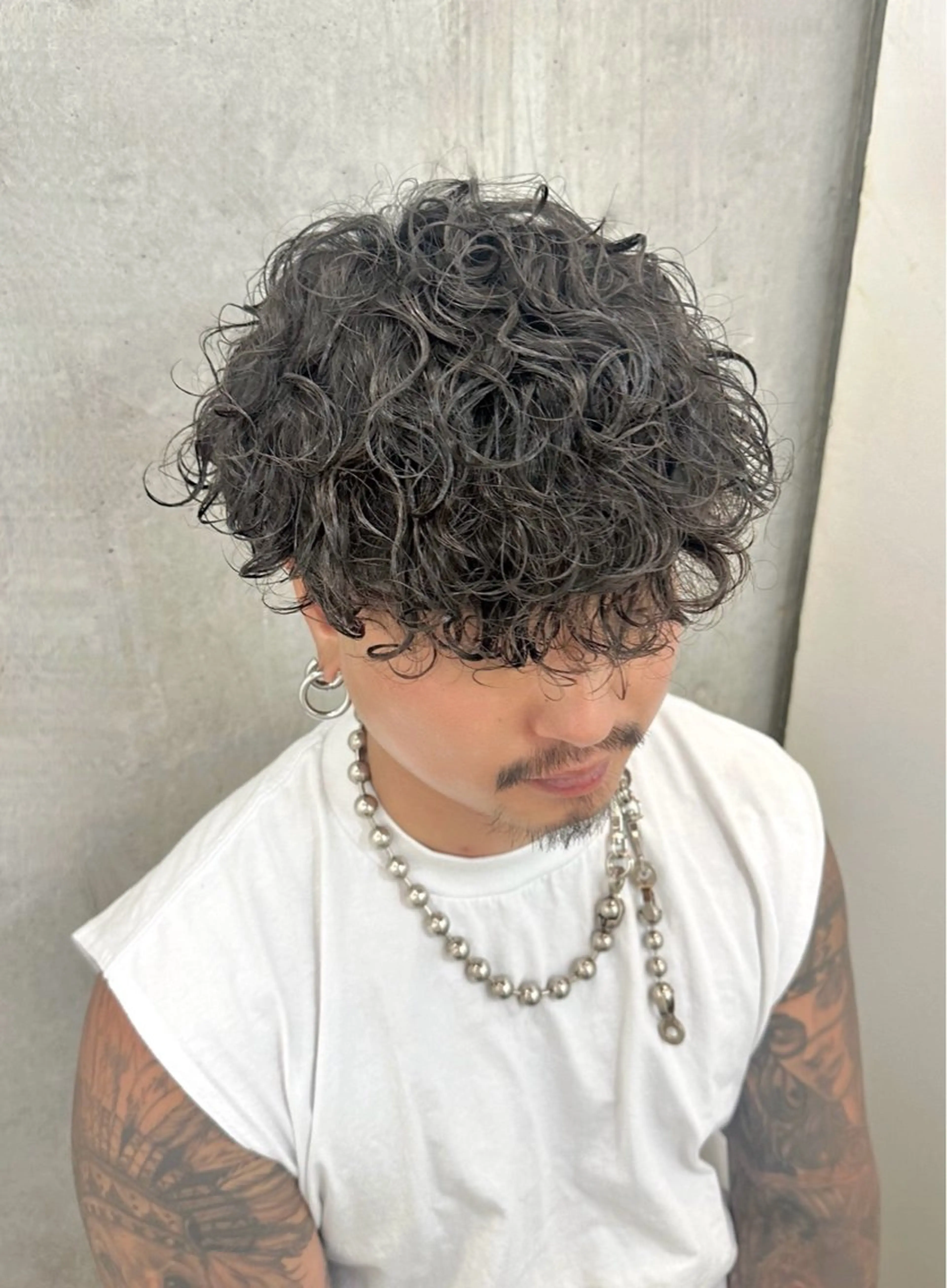 パーマ メンズ カット パーマ 中原 祥太のヘアスタイル