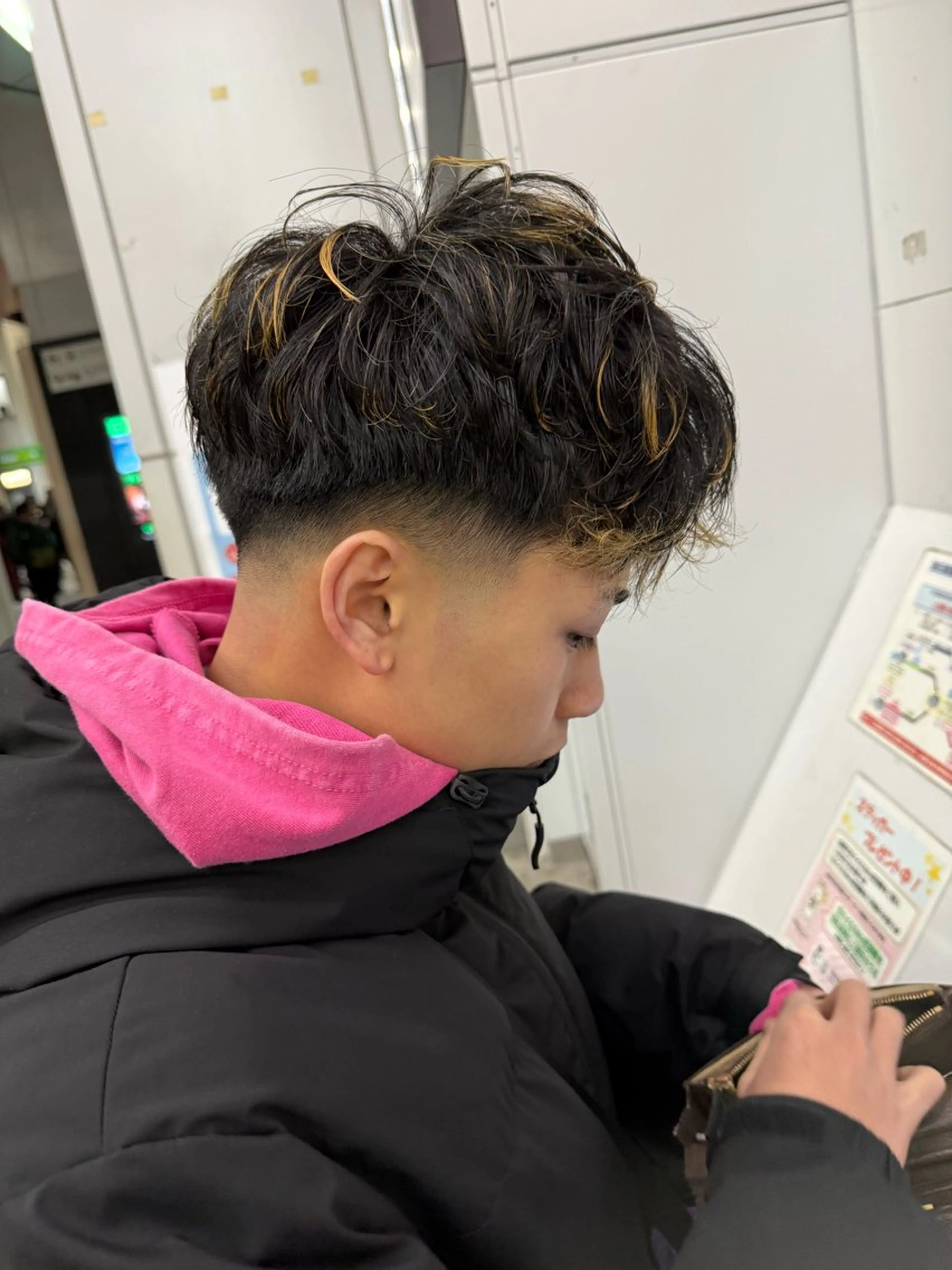 ミディアム brotokyo田代 恭成　神田のヘアスタイル