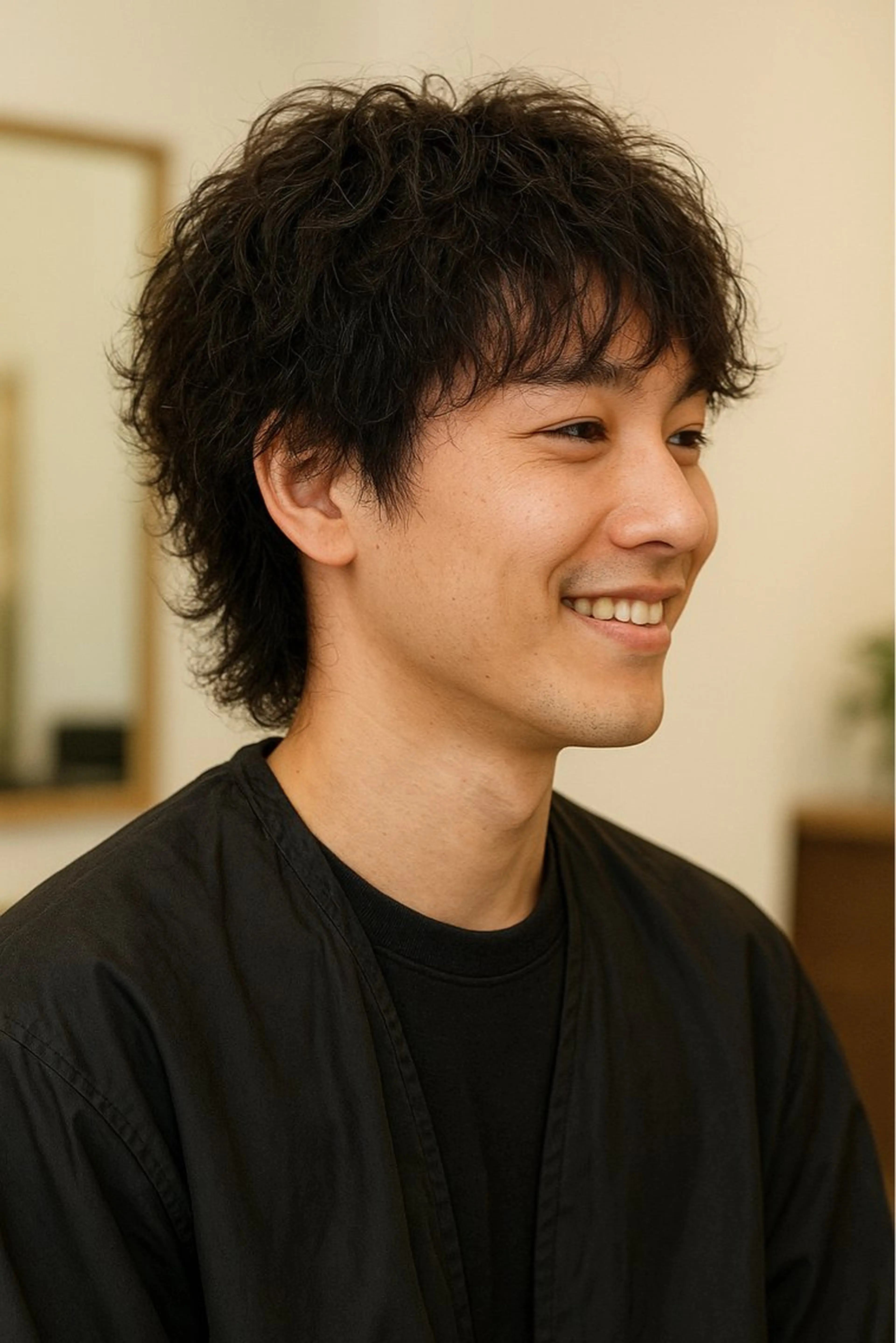 ショート パーマ メンズ カット パーマ aen parlor所属・💐レイヤー/ 暖色/りゅーき💐のヘアスタイル