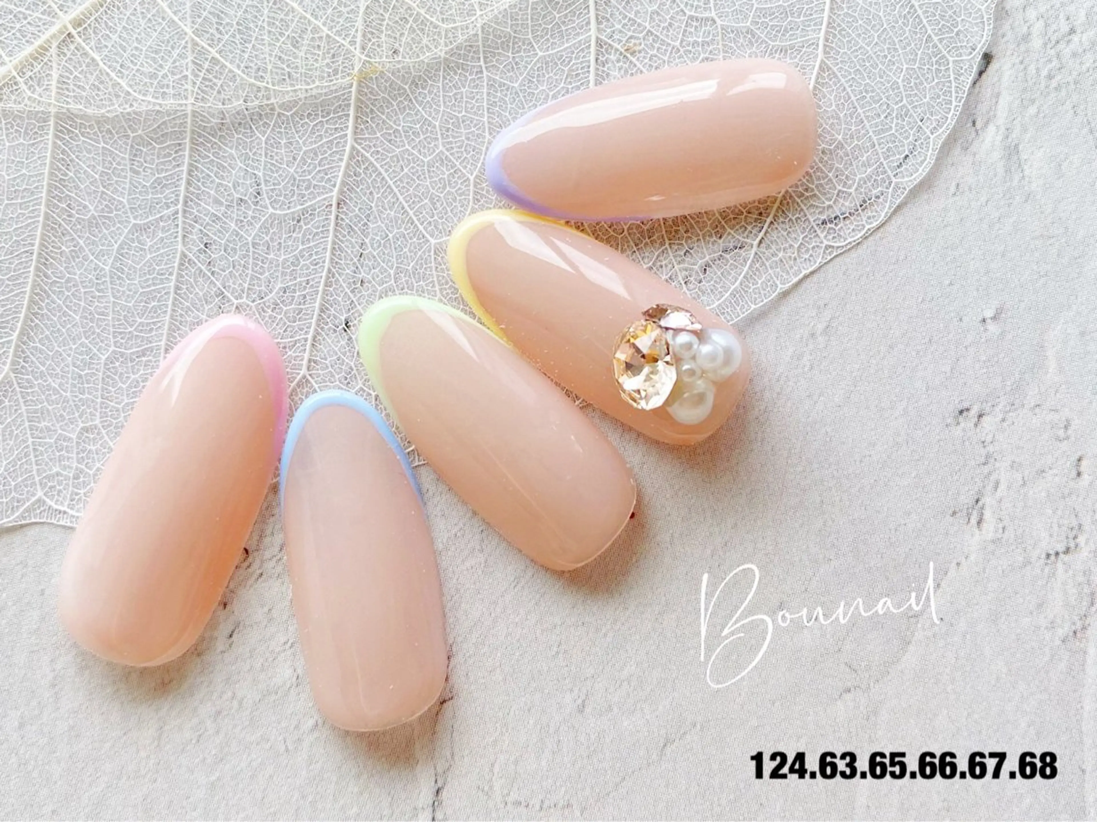 ネイル フレンチネイル BOUNAIL 梶原のネイルデザイン
