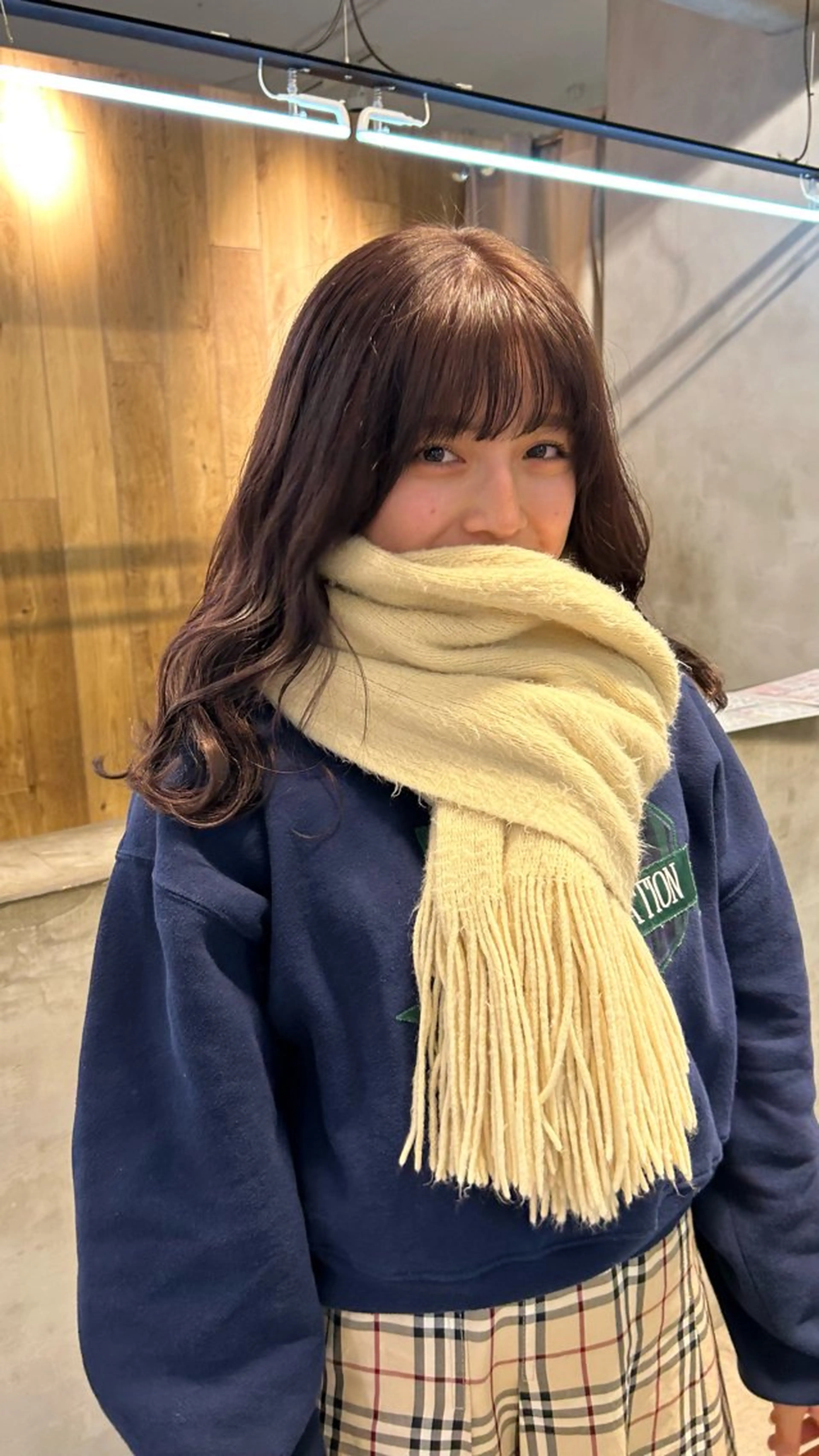 セミロング カラー カット ヘアカラー じゅわっと暖色カラー 🍊Moemiのヘアスタイル