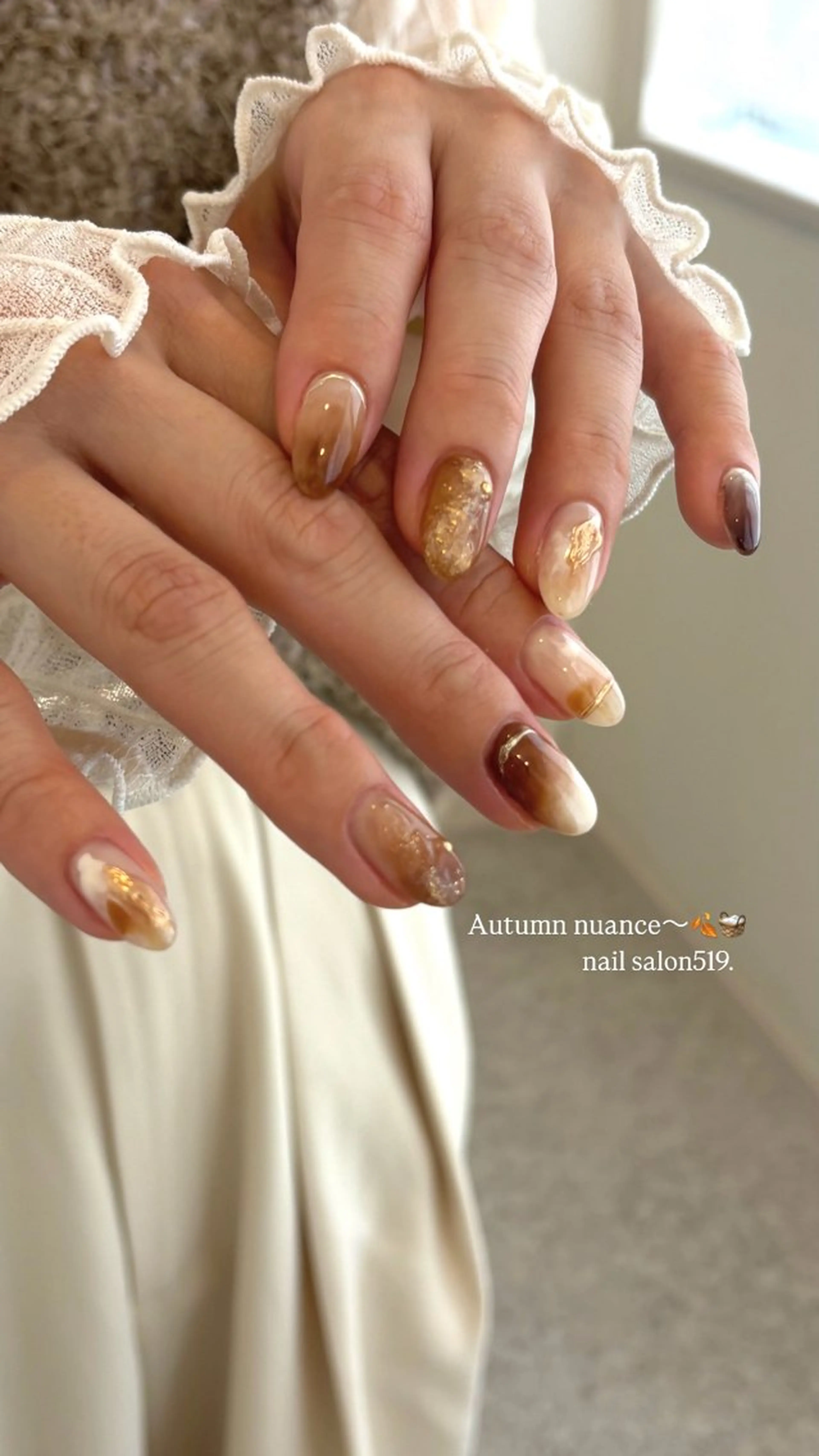 ネイル ニュアンスネイル ハンドネイル Maede Kanaのネイルデザイン