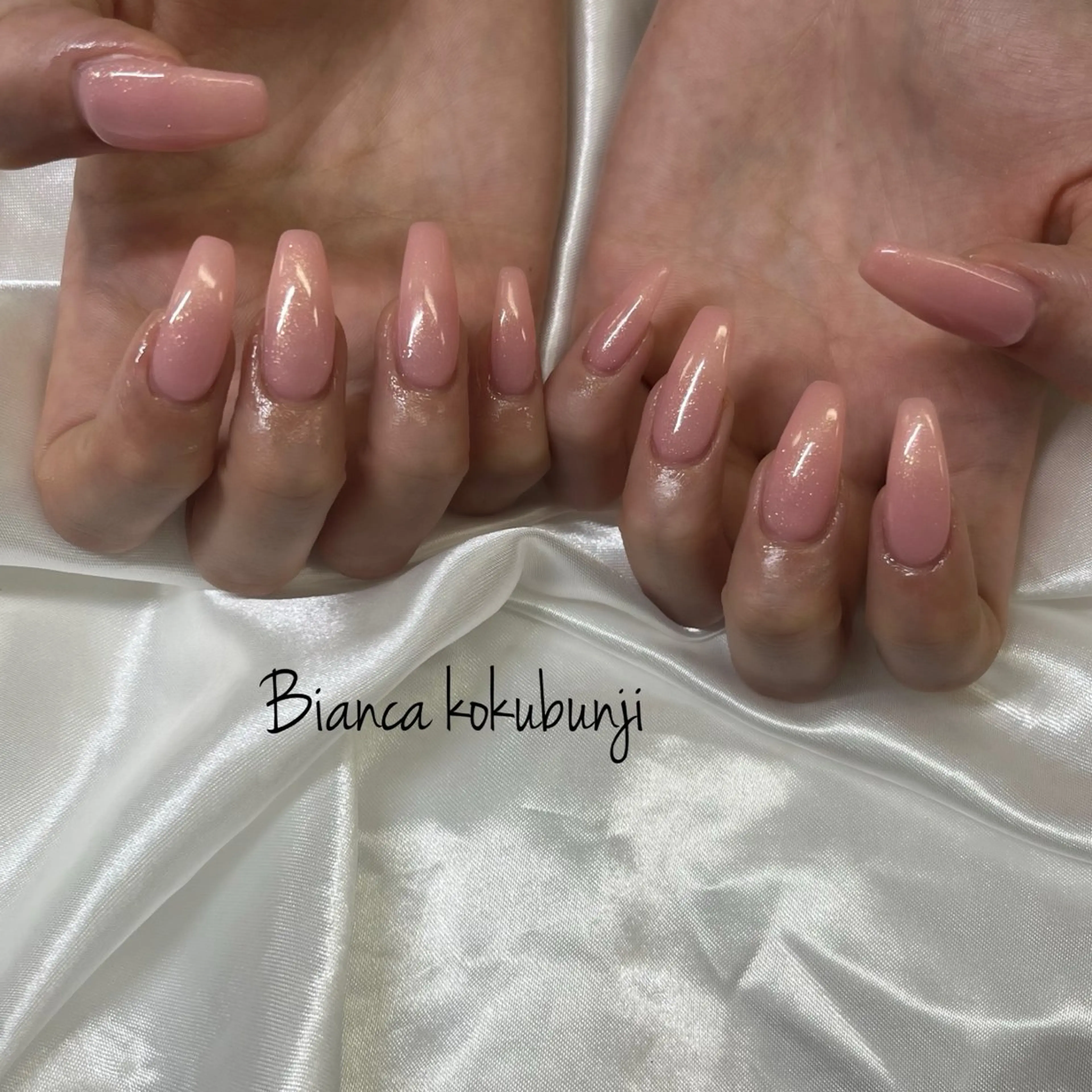 ネイル ラメ(グリッター) ワンカラーネイル シンプルネイル Bianca☁国分寺 🤍店長/黒木愛美のネイルデザイン