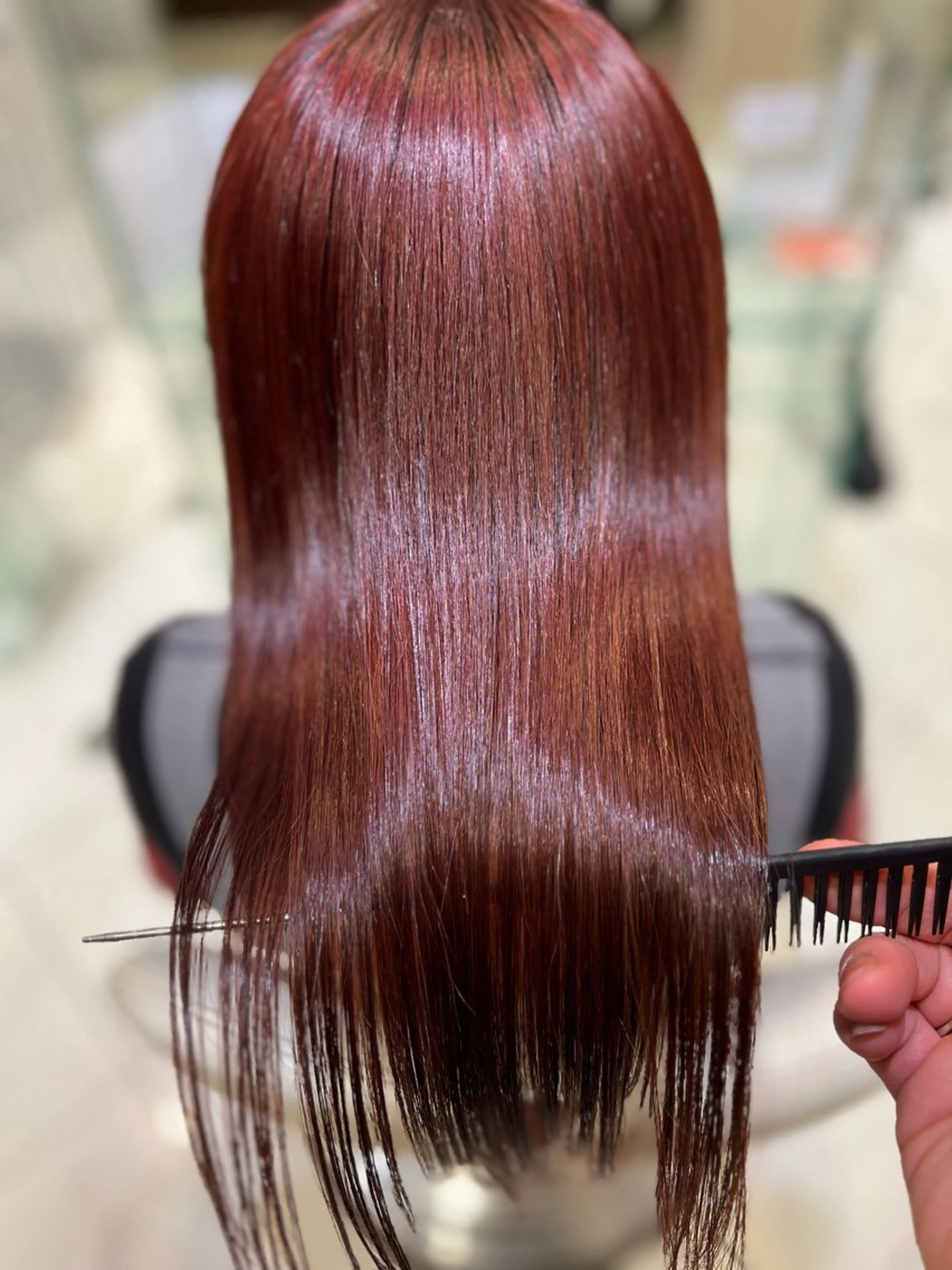 ミディアム カラー バレイヤージュ ブリーチ ケアブリーチ 透明感カラー デザインカラー ヘアカラー トリートメント ボブ/ハイトーン髪質 改善/越谷✨クラモチのヘアスタイル