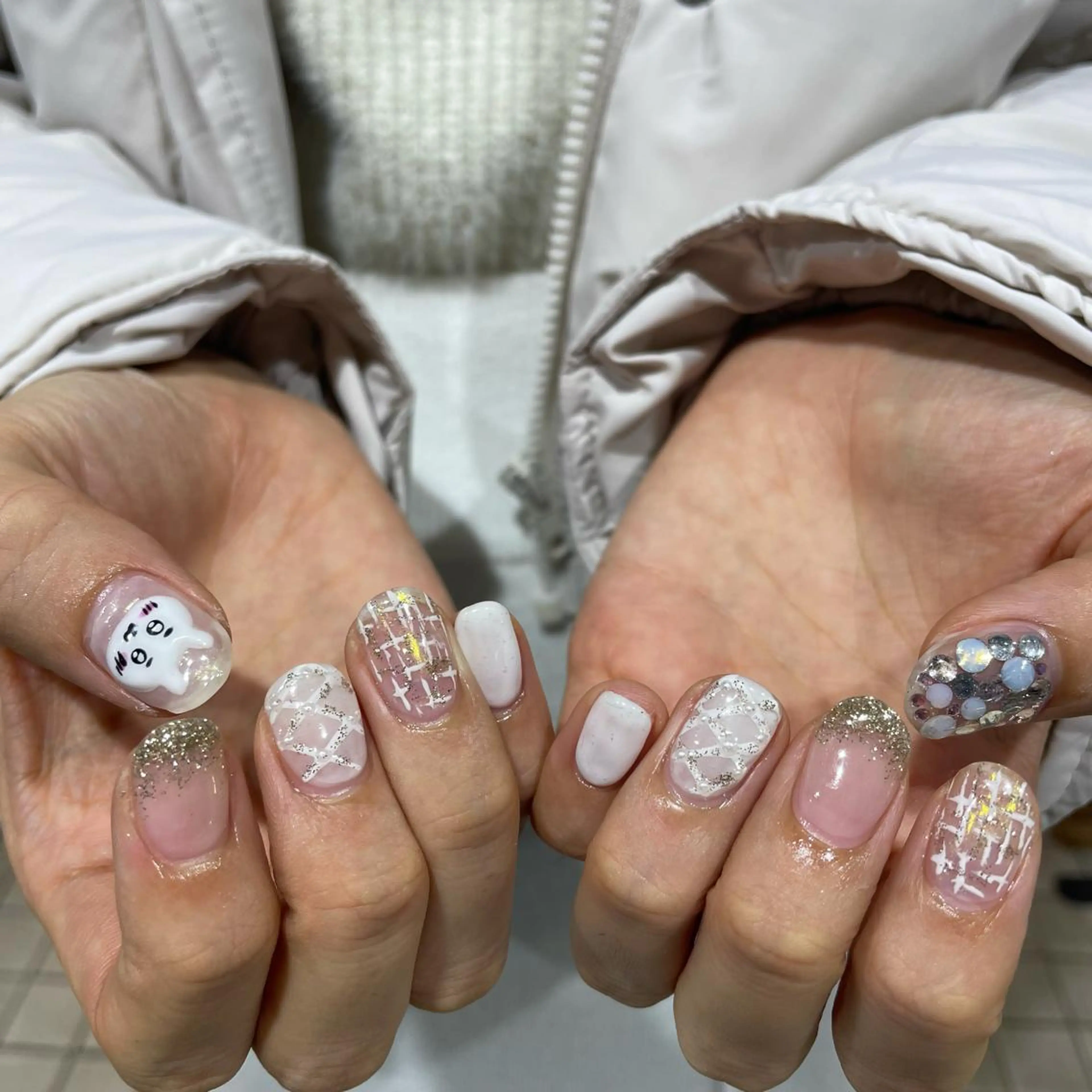 ネイル ジェルネイル パラジェル ハンドネイル 韓国ヘア🦋 MIYUのヘアスタイル